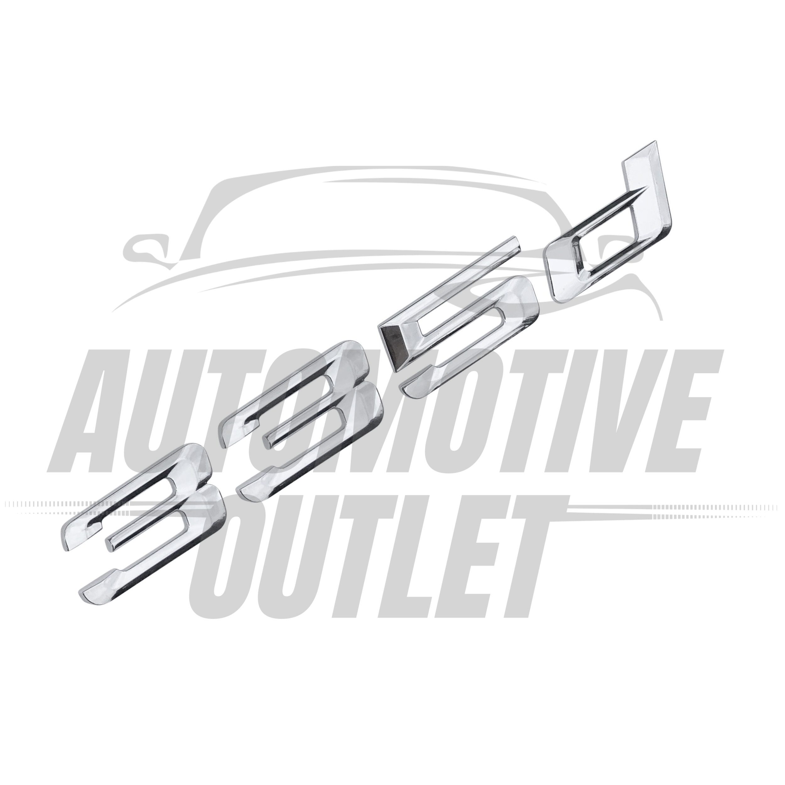 335D-CH Lettering Rear Boot Lid Trunk Badge Emblem For BMW 3 Series, Chrome 3