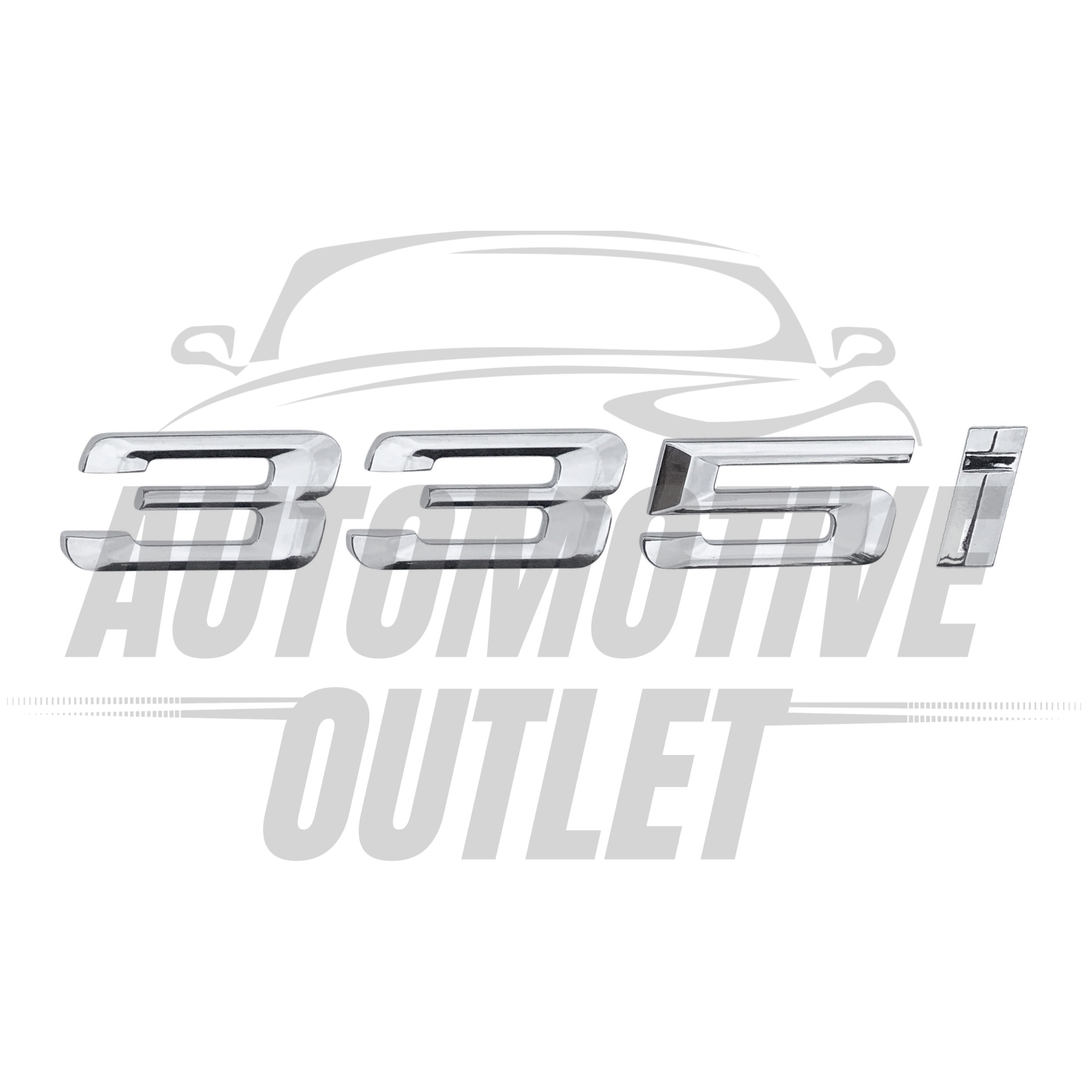 335I-CH Lettering Rear Boot Lid Trunk Badge Emblem For BMW 3 Series, Chrome 2