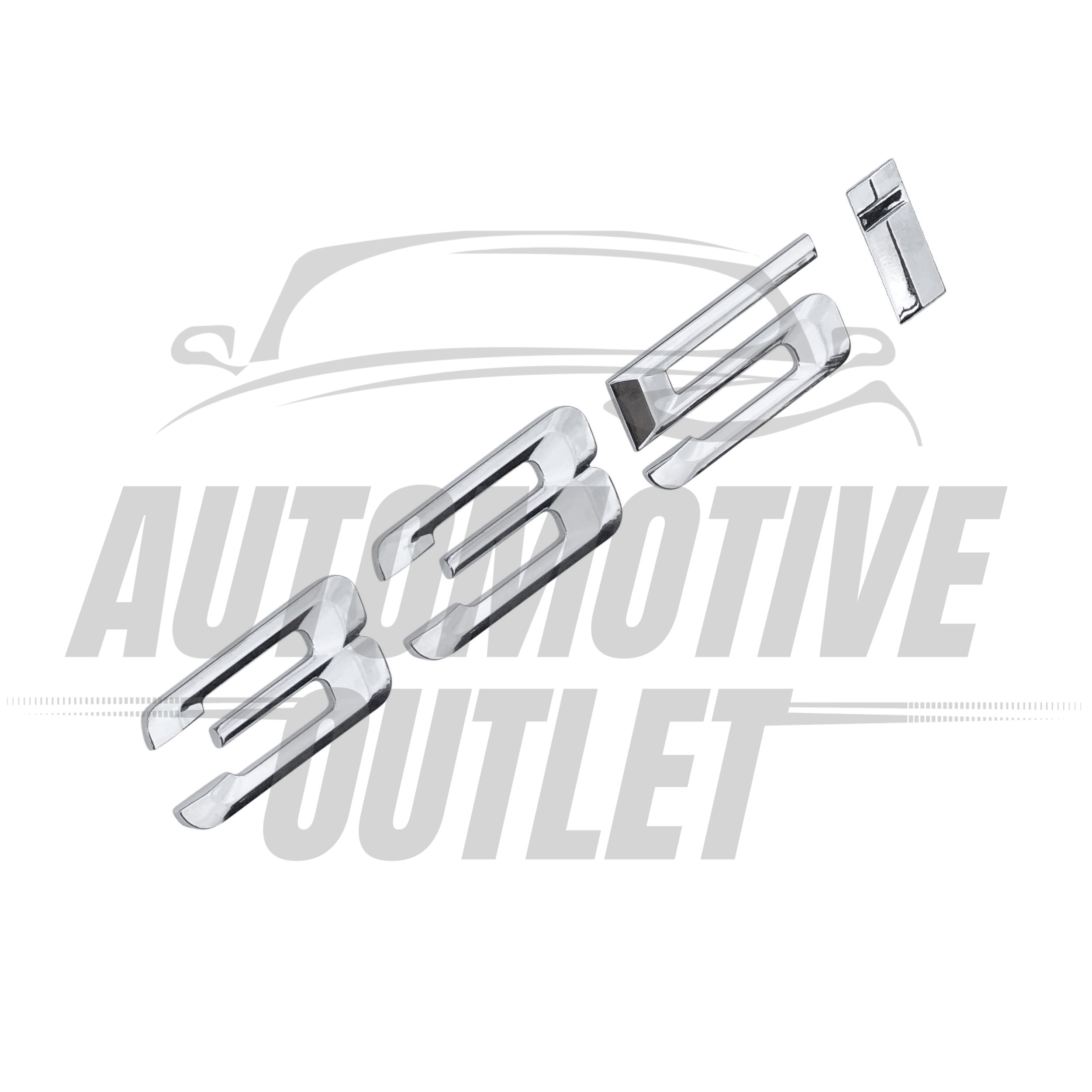 335I-CH Lettering Rear Boot Lid Trunk Badge Emblem For BMW 3 Series, Chrome 3