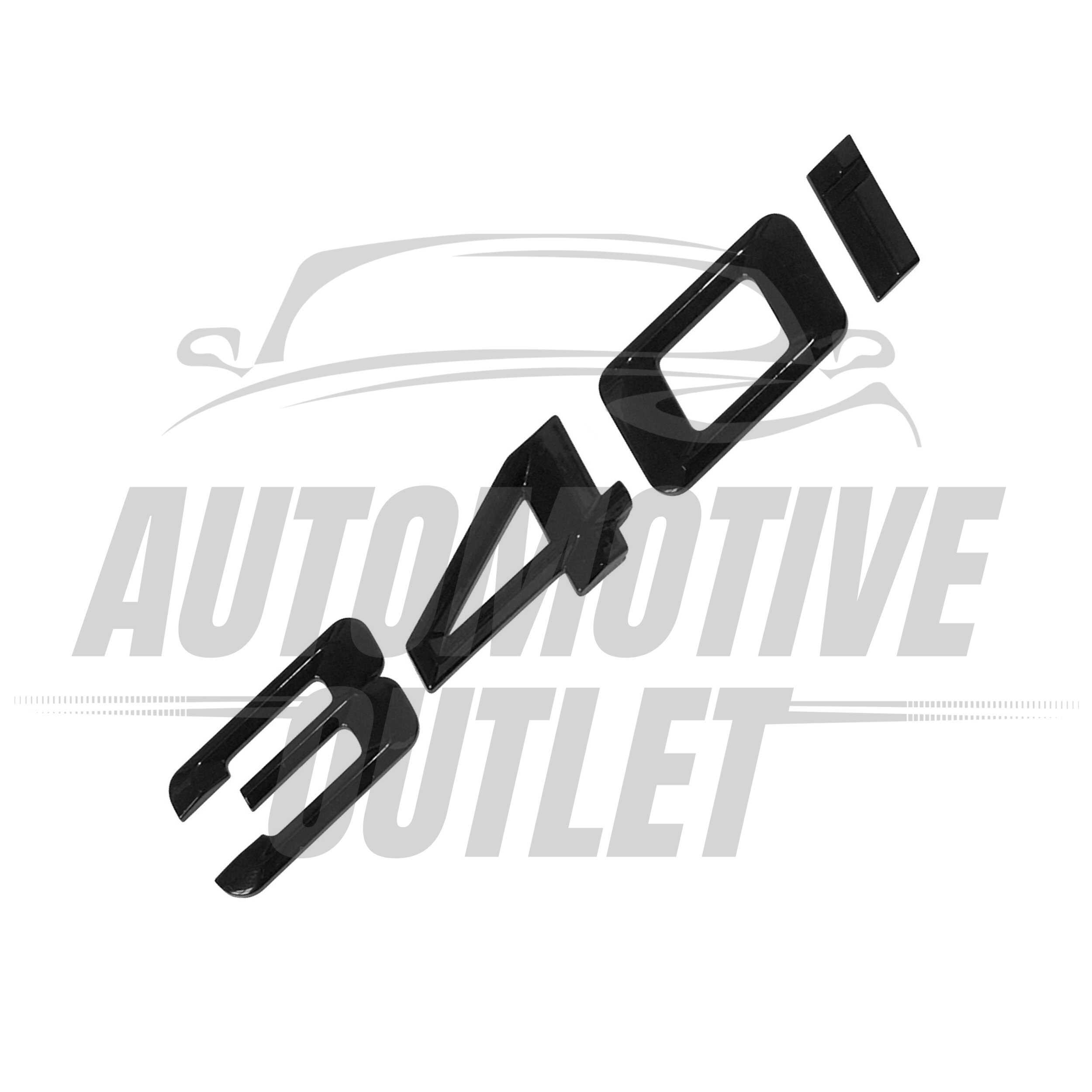 340i-GB Lettering Rear Boot Lid Trunk Badge Emblem For BMW 3 Series, Gloss Black 3