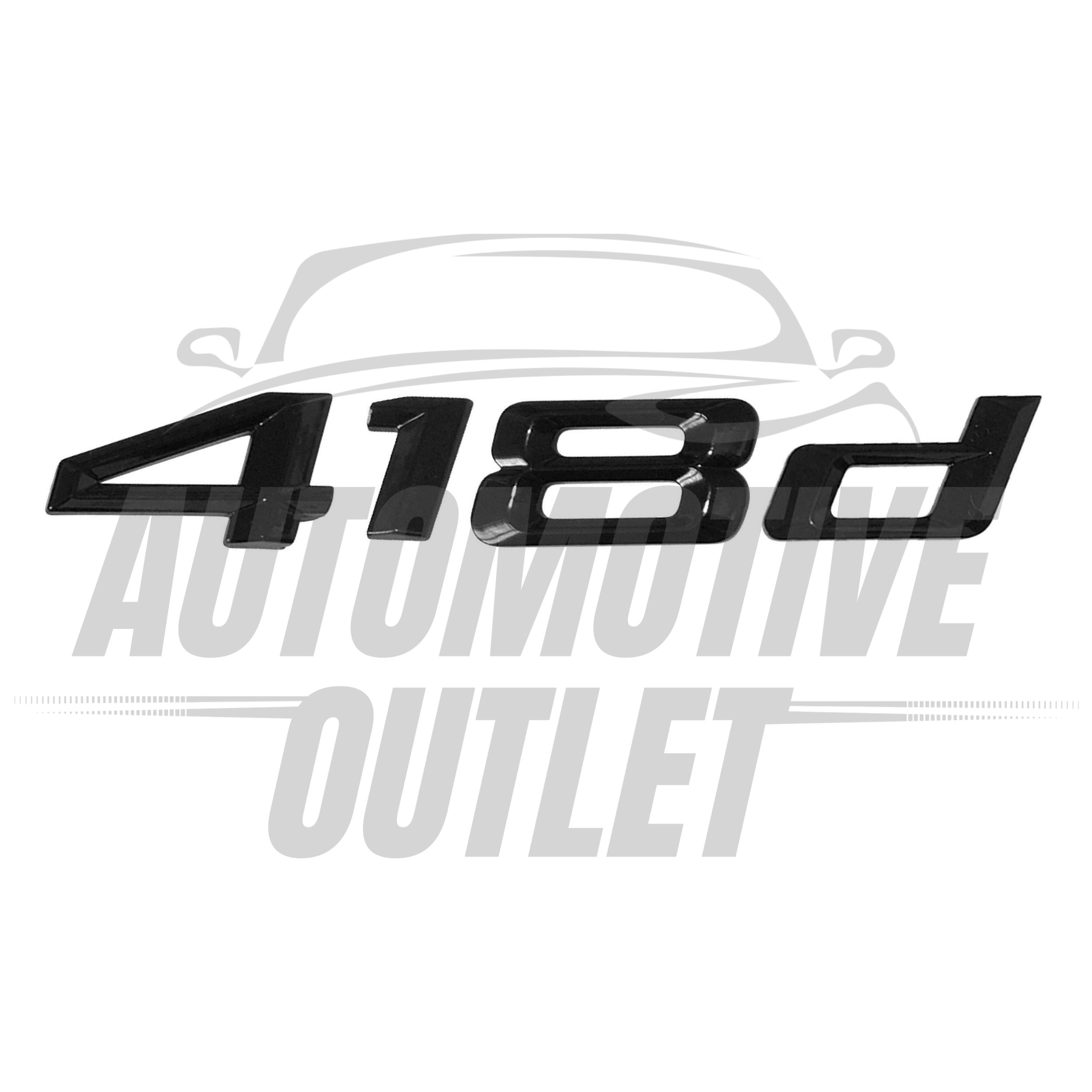 418d-GB Lettering Rear Boot Lid Trunk Badge Emblem For BMW 4 Series, Gloss Black 2