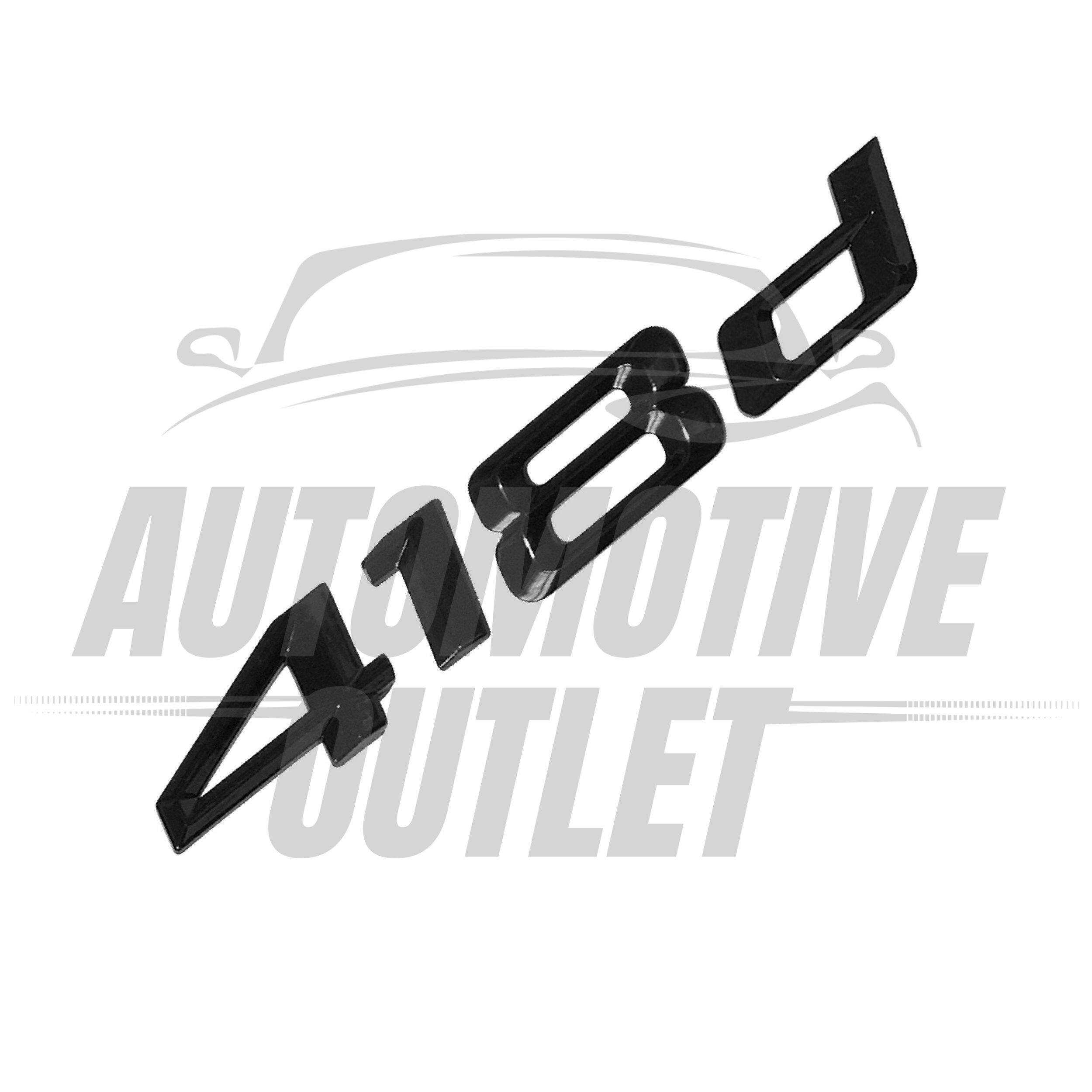 418d-GB Lettering Rear Boot Lid Trunk Badge Emblem For BMW 4 Series, Gloss Black 3