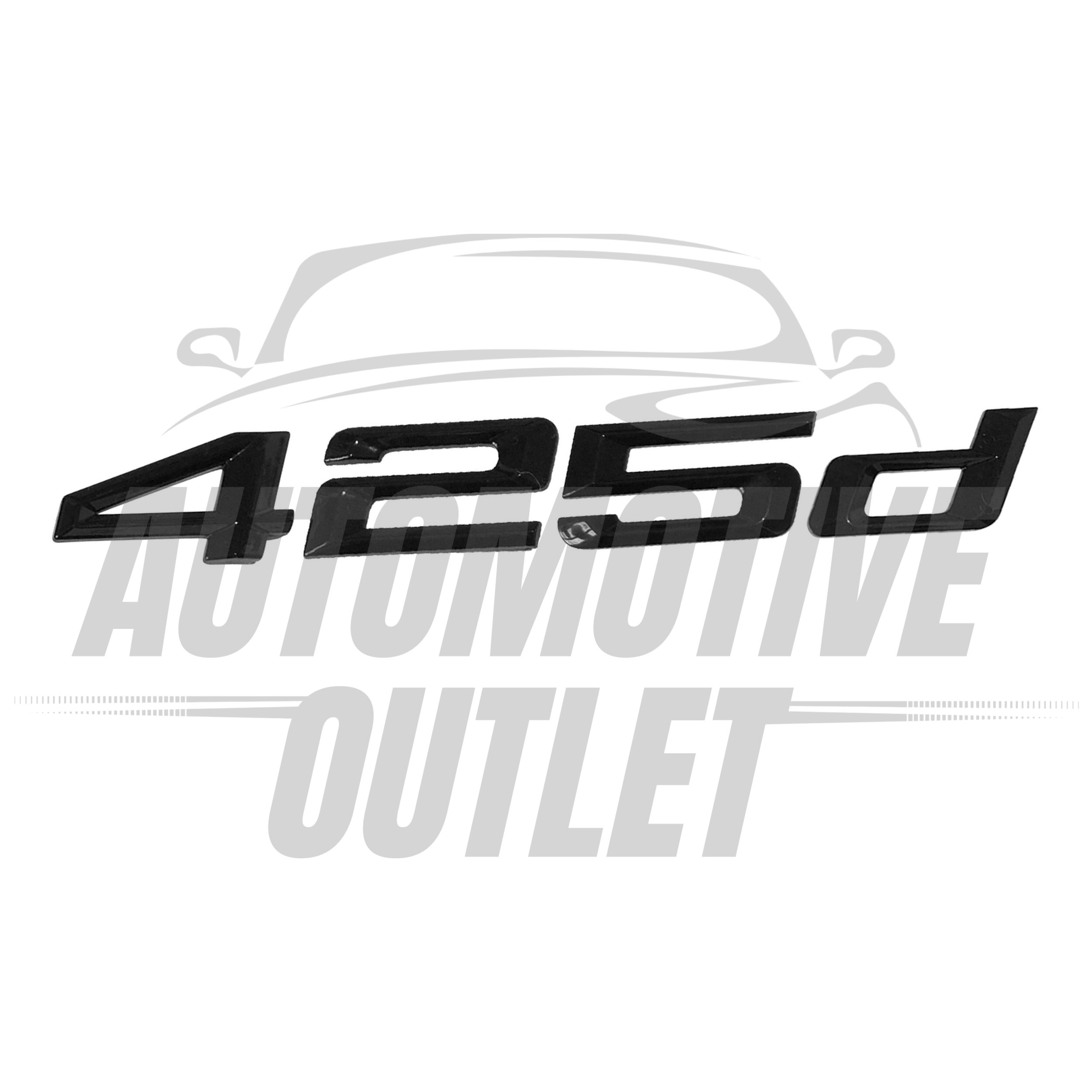 425d-GB Lettering Rear Boot Lid Trunk Badge Emblem For BMW 4 Series, Gloss Black 2