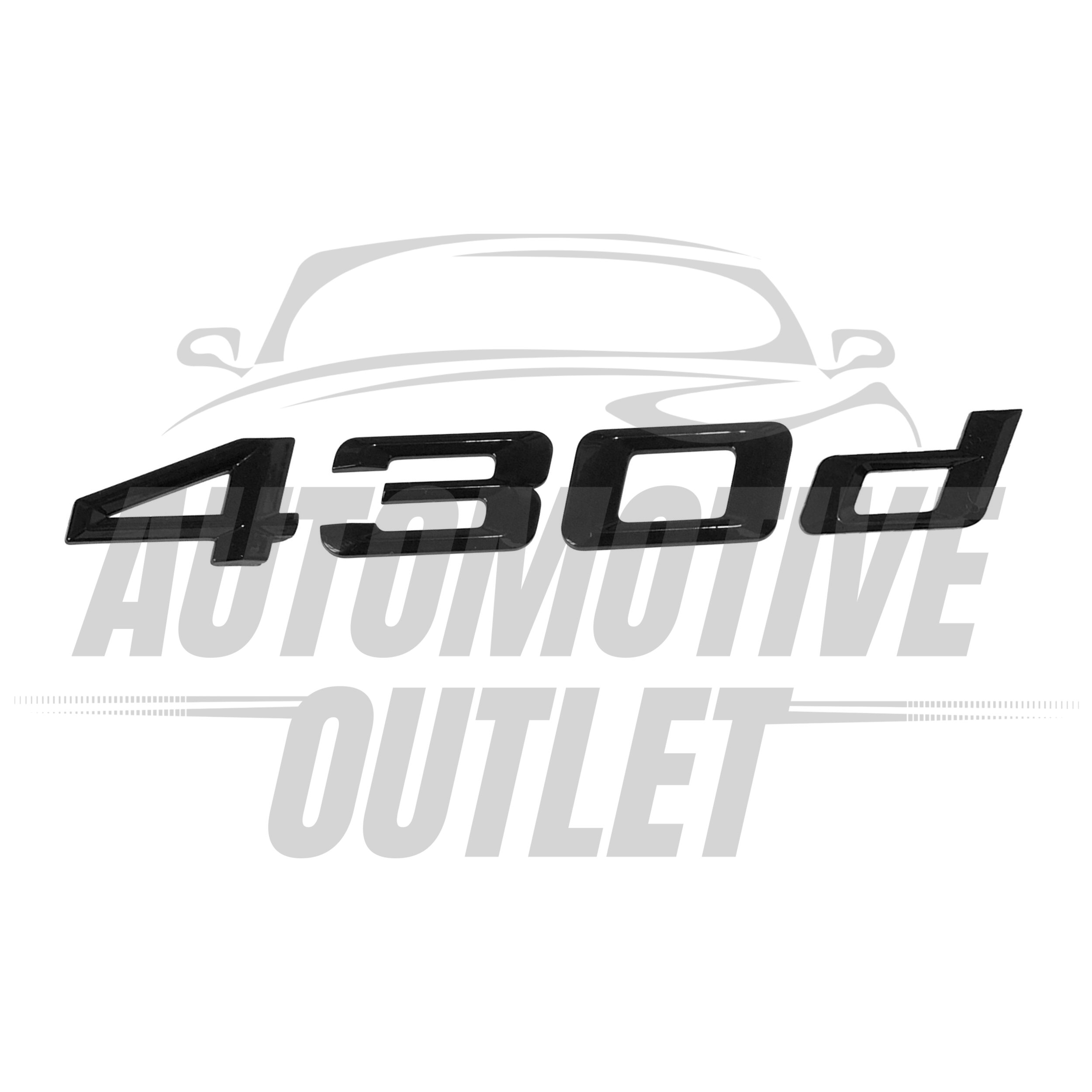 430d-GB Lettering Rear Boot Lid Trunk Badge Emblem For BMW 4 Series, Gloss Black 2