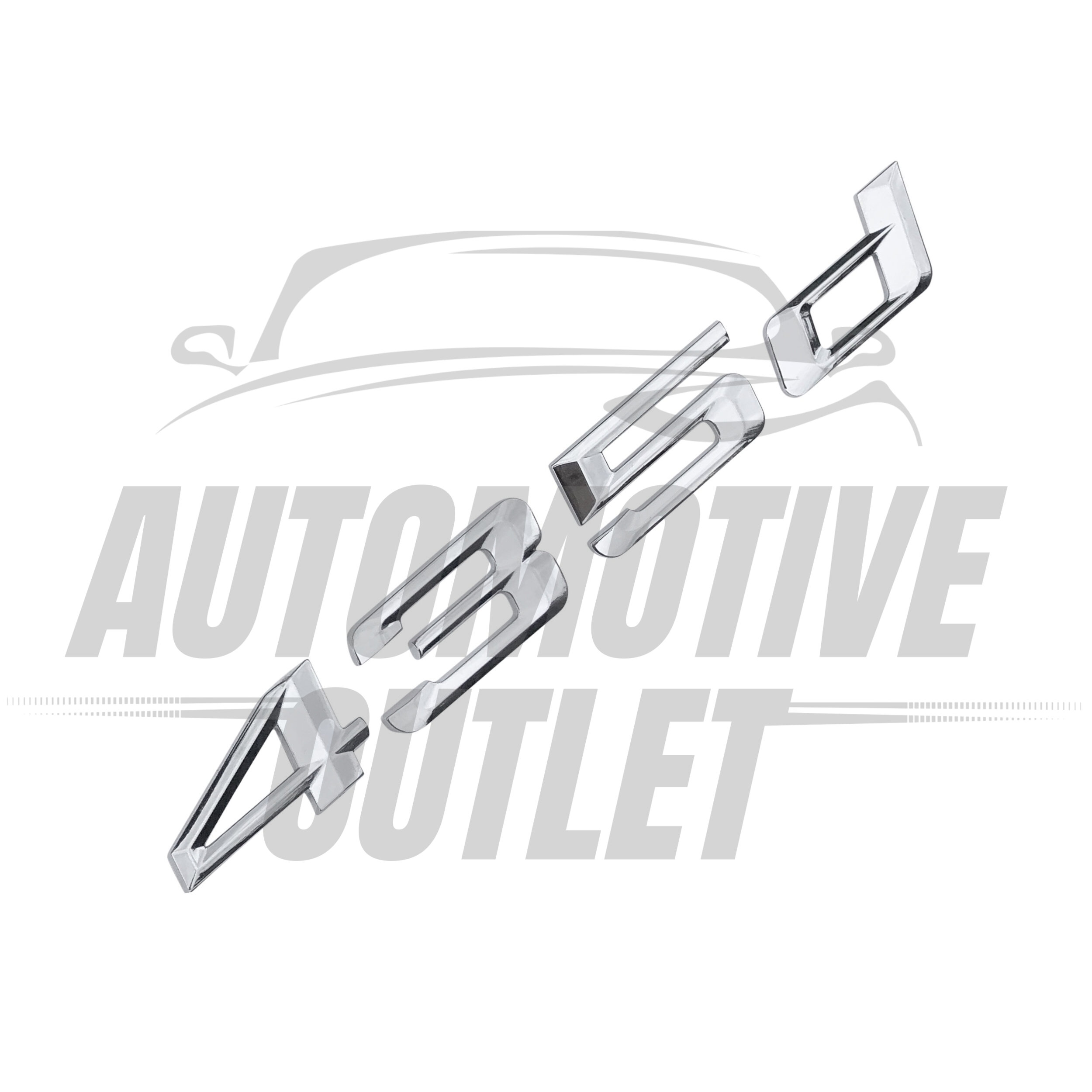 435D-CH Lettering Rear Boot Lid Trunk Badge Emblem For BMW 4 Series, Chrome 3