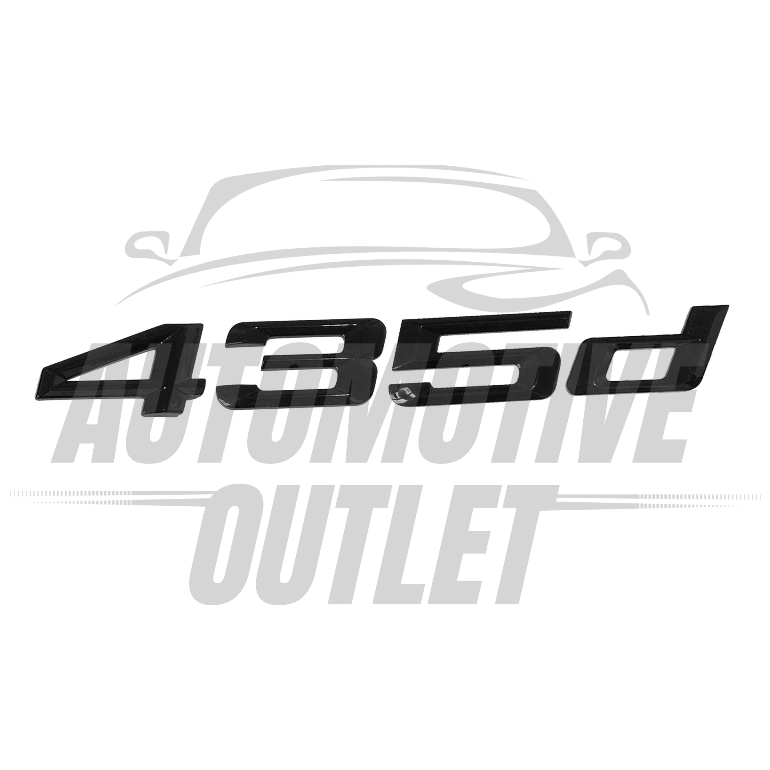 435d-GB Lettering Rear Boot Lid Trunk Badge Emblem For BMW 4 Series, Gloss Black 2