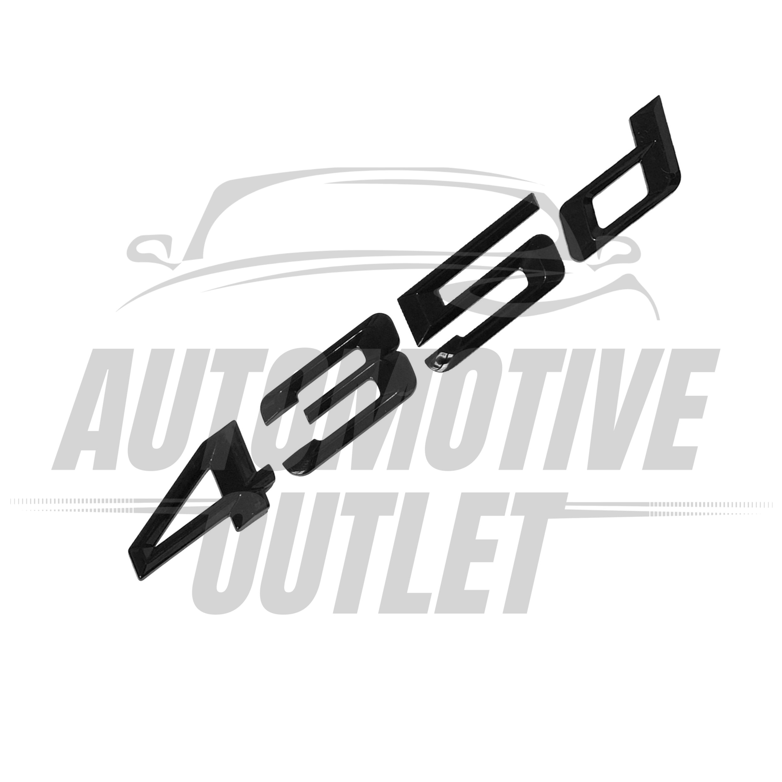 435d-GB Lettering Rear Boot Lid Trunk Badge Emblem For BMW 4 Series, Gloss Black 3
