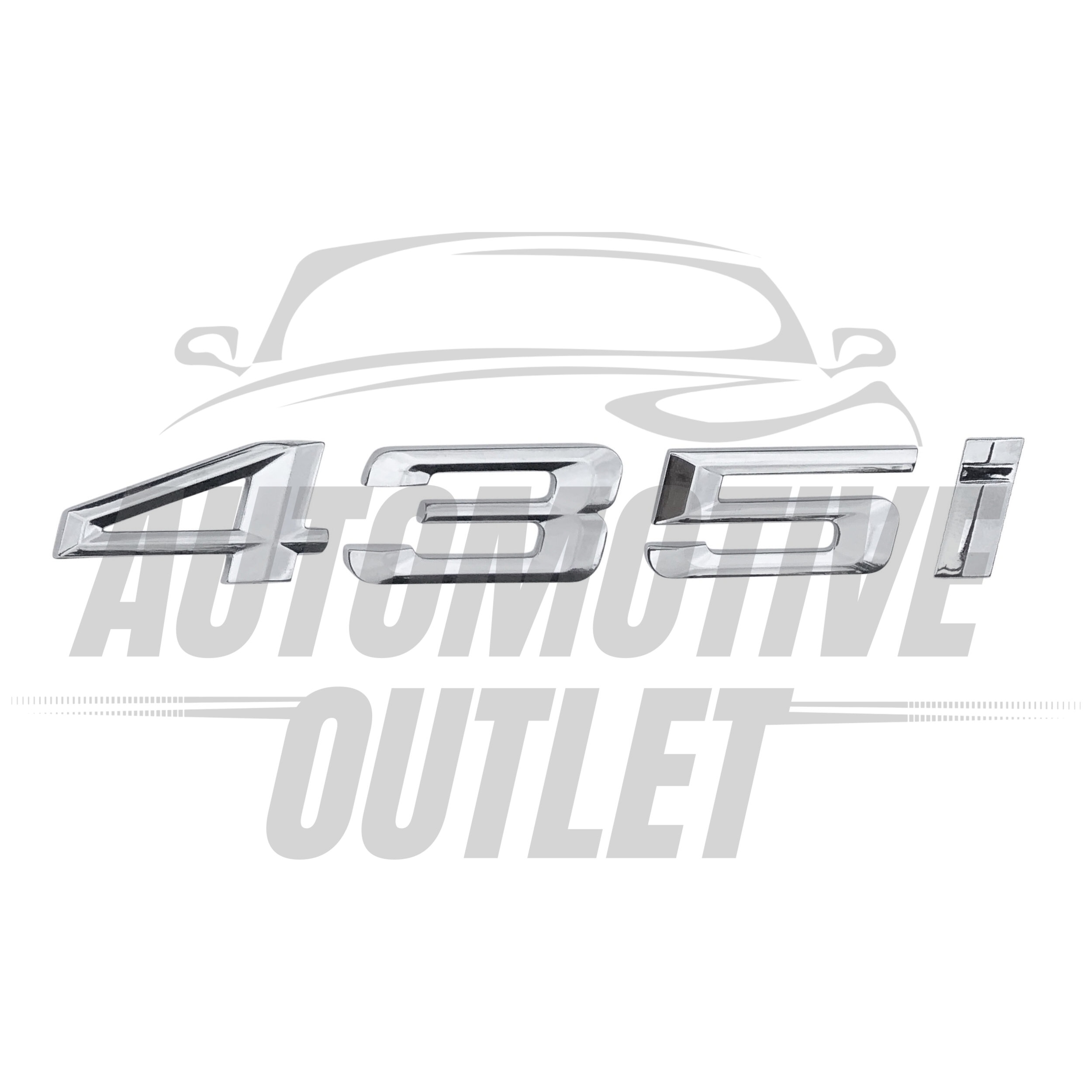 435I-CH Lettering Rear Boot Lid Trunk Badge Emblem For BMW 4 Series, Chrome 2