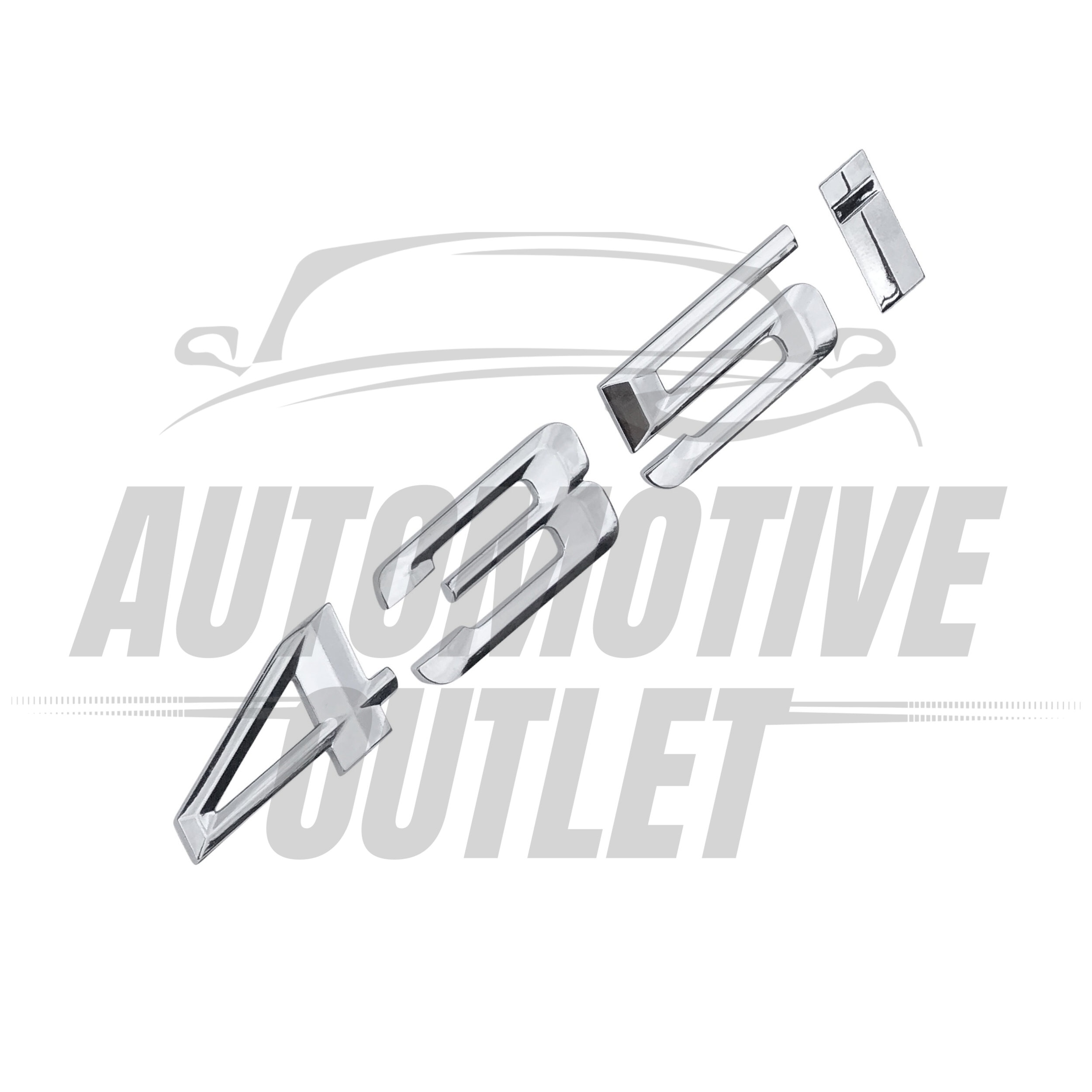 435I-CH Lettering Rear Boot Lid Trunk Badge Emblem For BMW 4 Series, Chrome 3