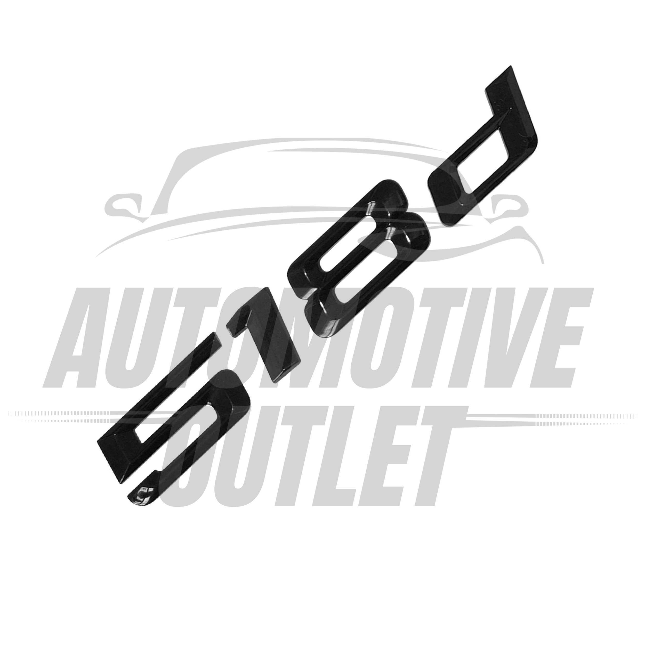 518d-GB Lettering Rear Boot Lid Trunk Badge Emblem For BMW 5 Series, Gloss Black 3