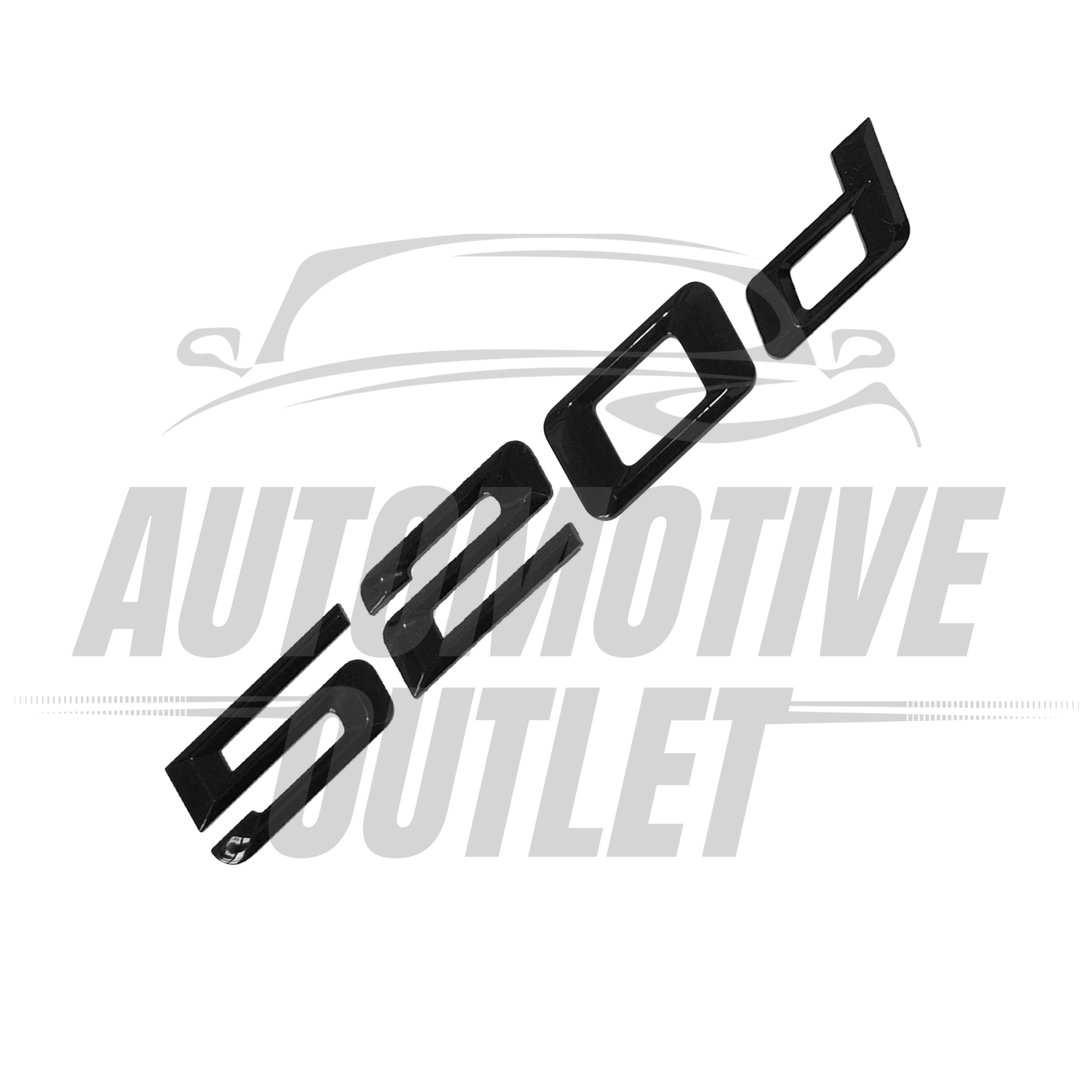 520d-GB Lettering Rear Boot Lid Trunk Badge Emblem For BMW 5 Series, Gloss Black 3