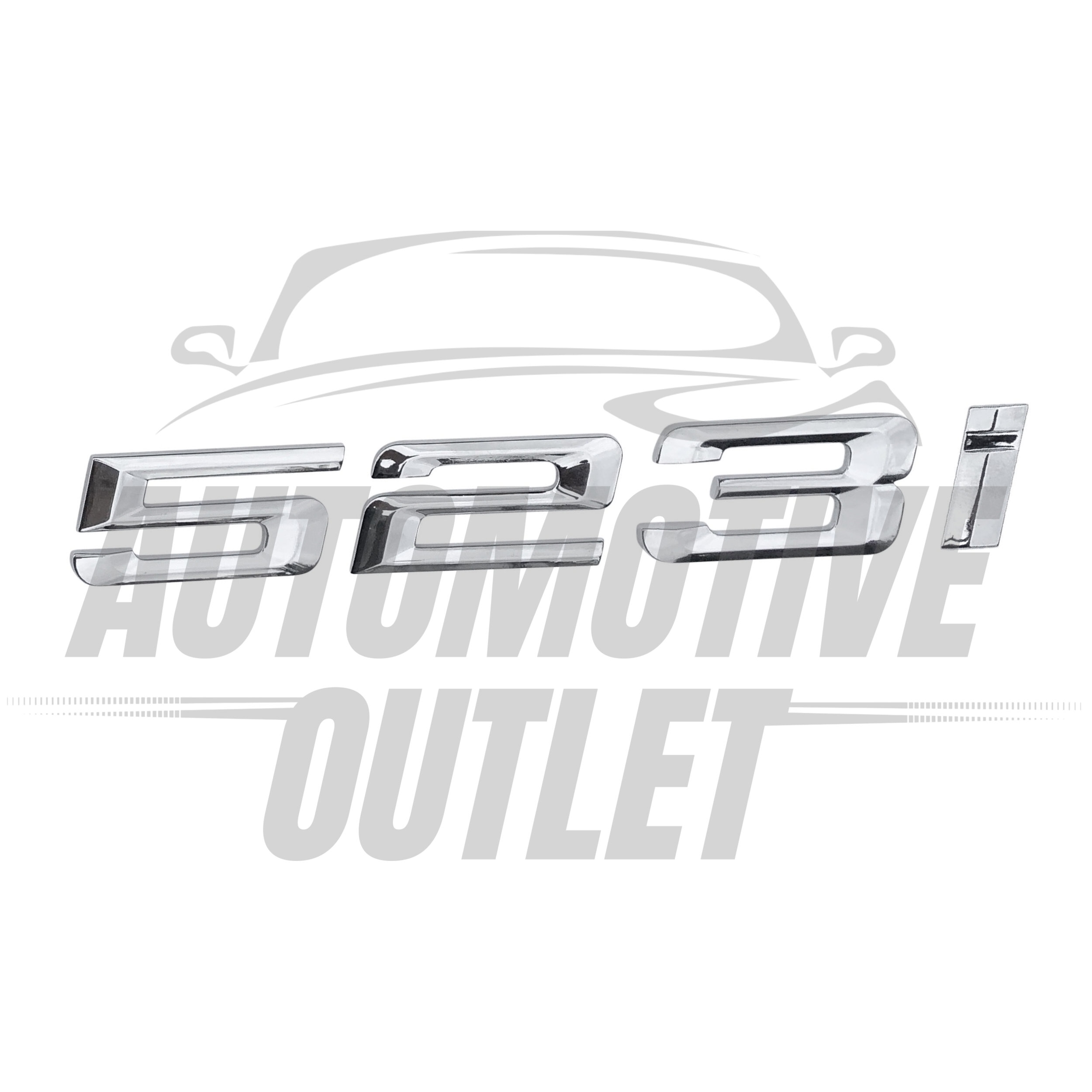 523i-CH Lettering Rear Boot Lid Trunk Badge Emblem For BMW 5 Series, Chrome 2