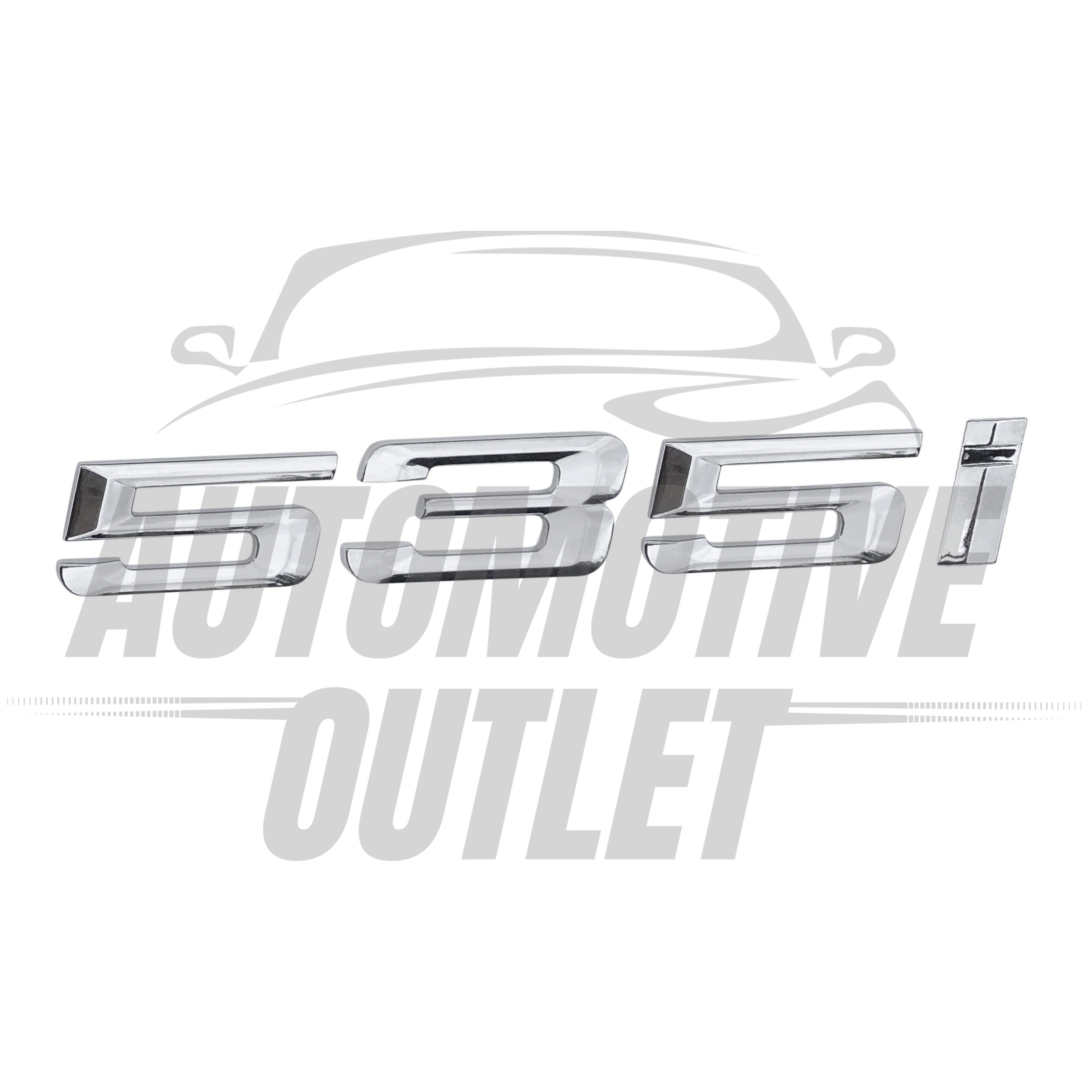 535i-CH Lettering Rear Boot Lid Trunk Badge Emblem For BMW 5 Series, Chrome 2