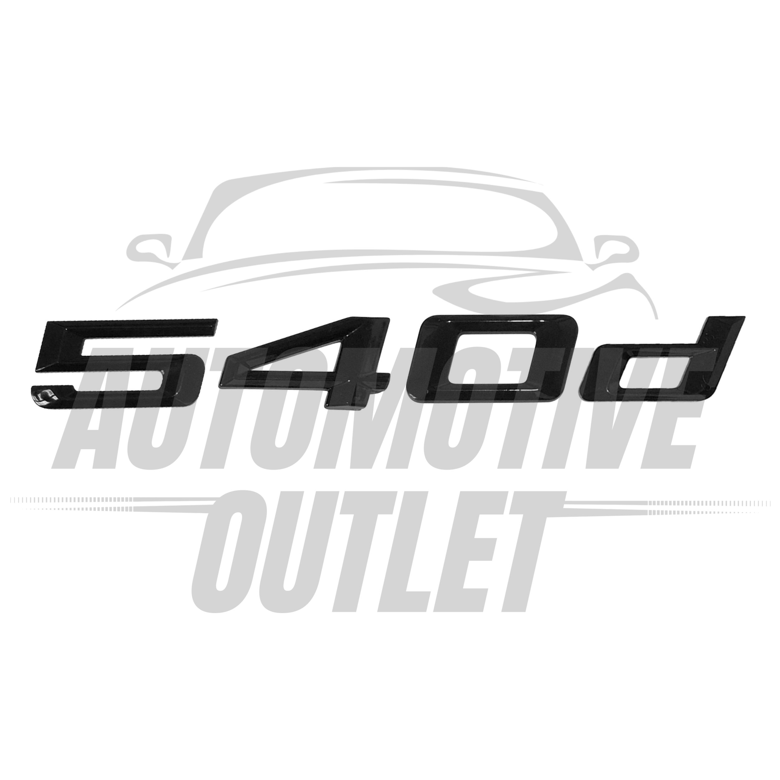 540d-GB Lettering Rear Boot Lid Trunk Badge Emblem For BMW 5 Series, Gloss Black 2