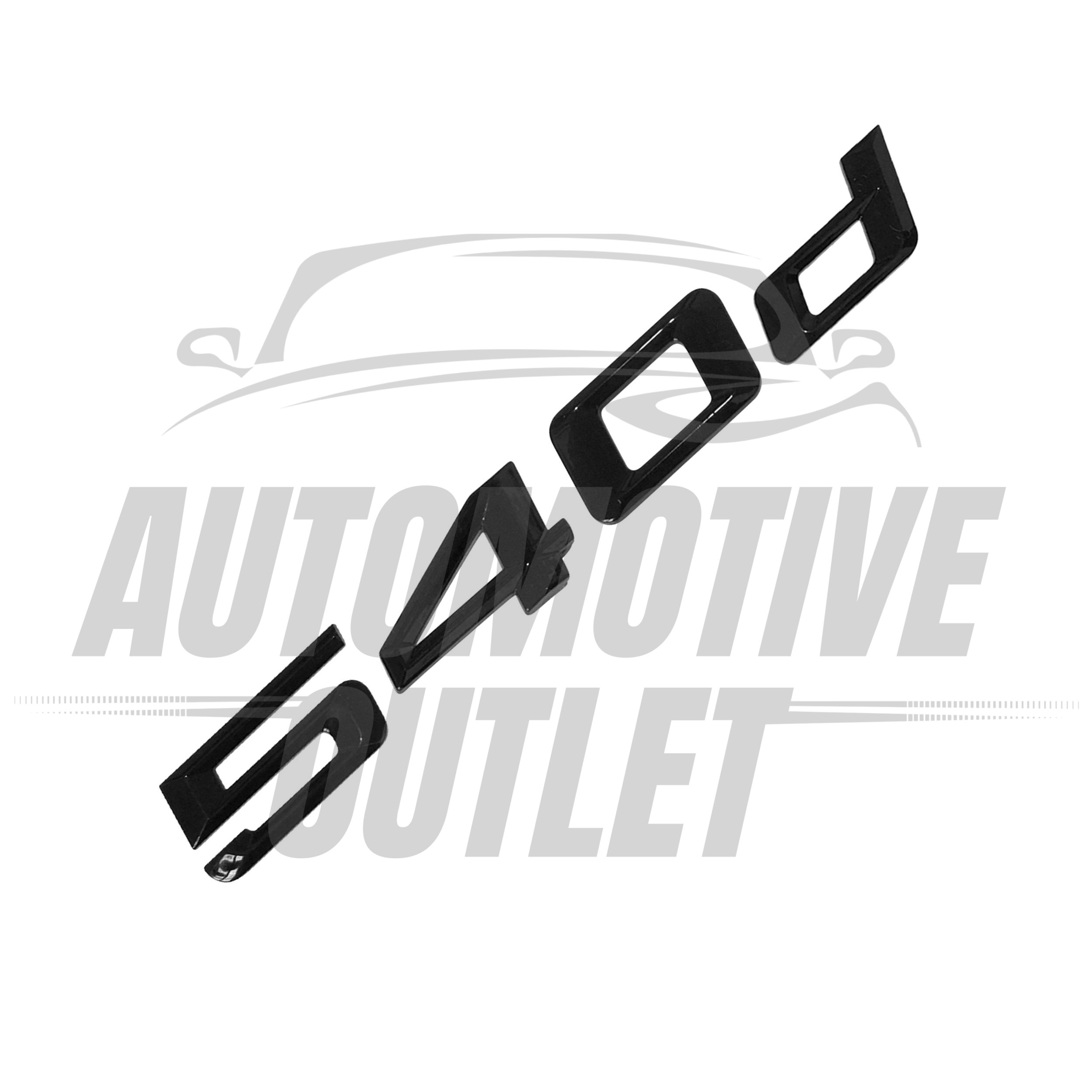 540d-GB Lettering Rear Boot Lid Trunk Badge Emblem For BMW 5 Series, Gloss Black 3