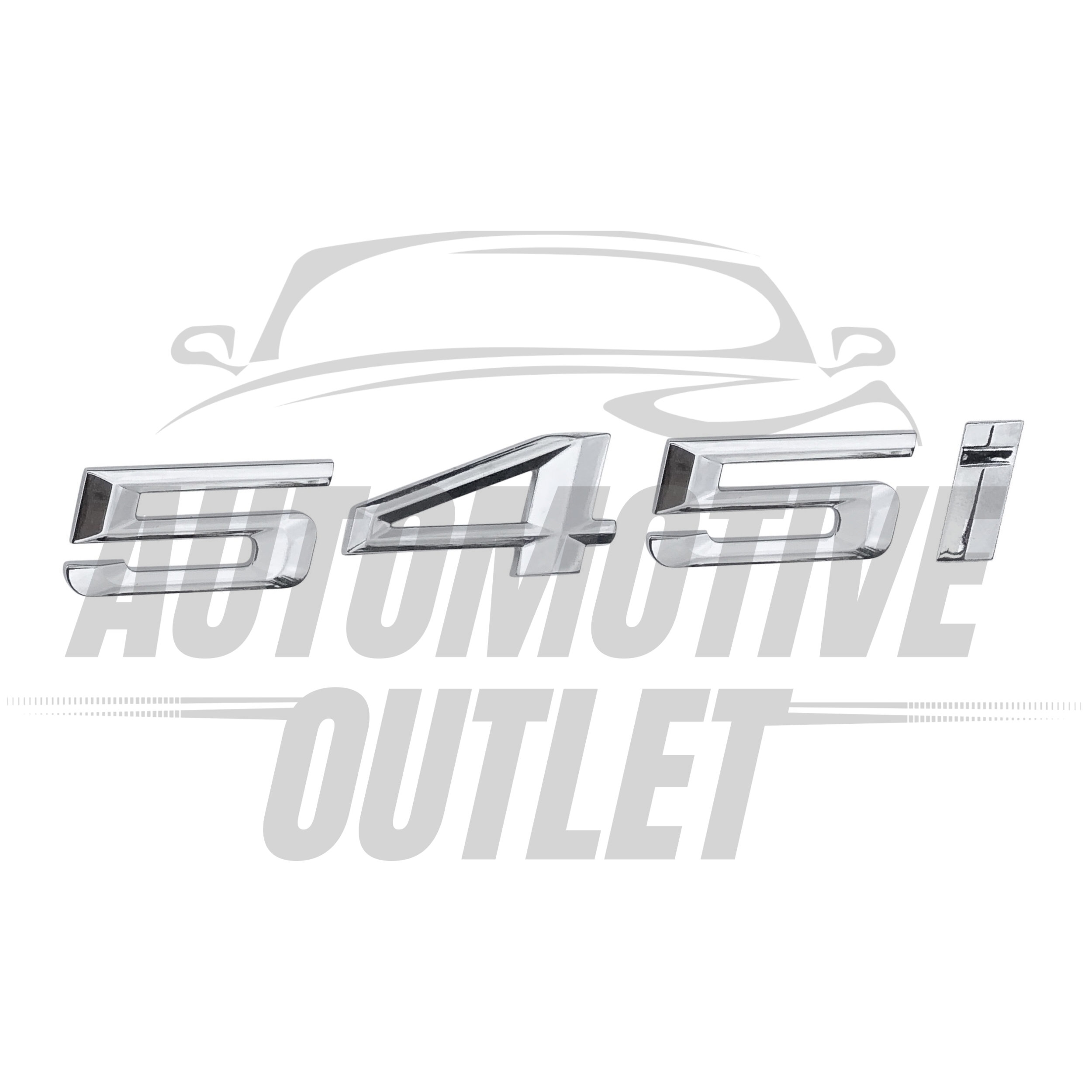 545i-CH Lettering Rear Boot Lid Trunk Badge Emblem For BMW 5 Series, Chrome 2