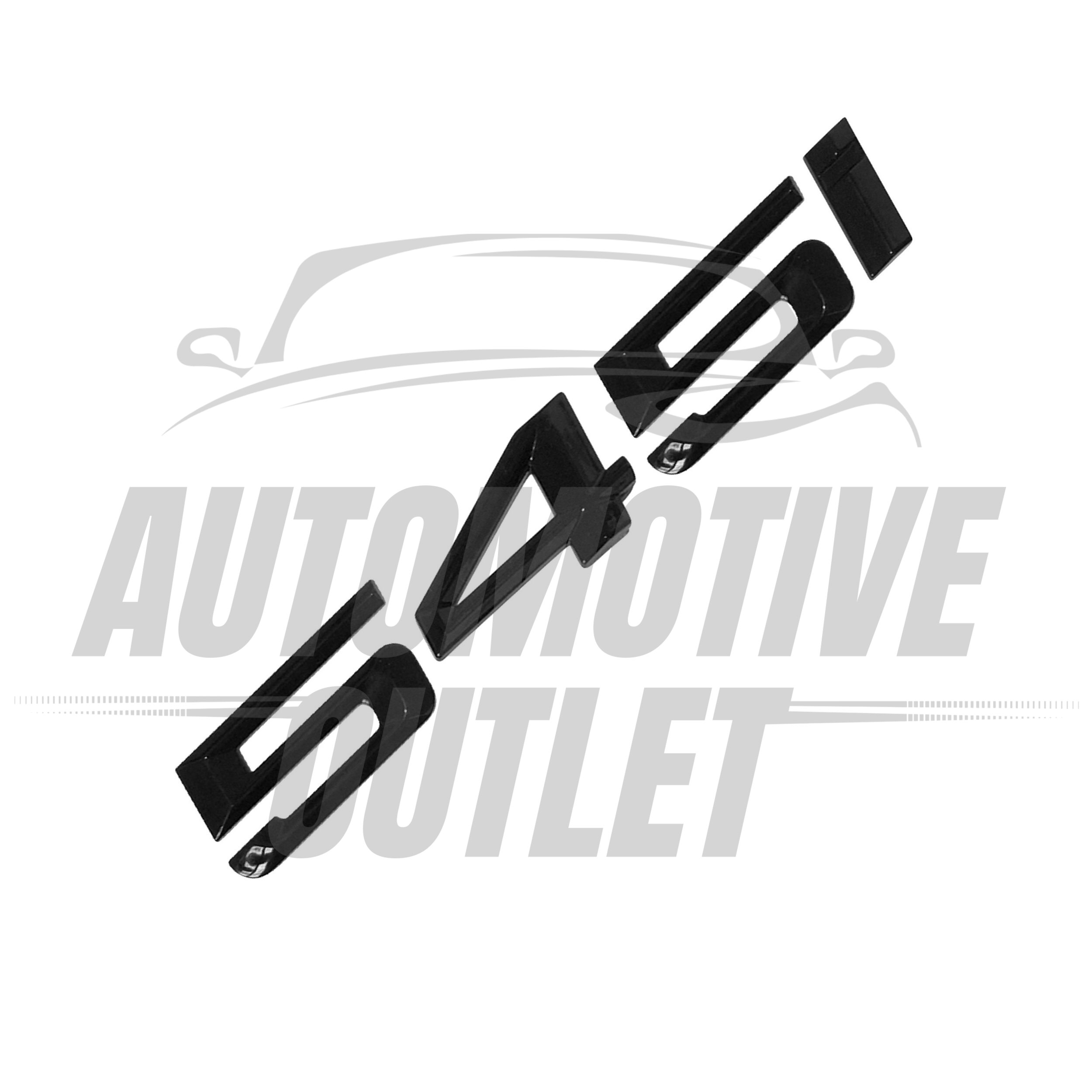 545i-GB Lettering Rear Boot Lid Trunk Badge Emblem For BMW 5 Series, Gloss Black 3