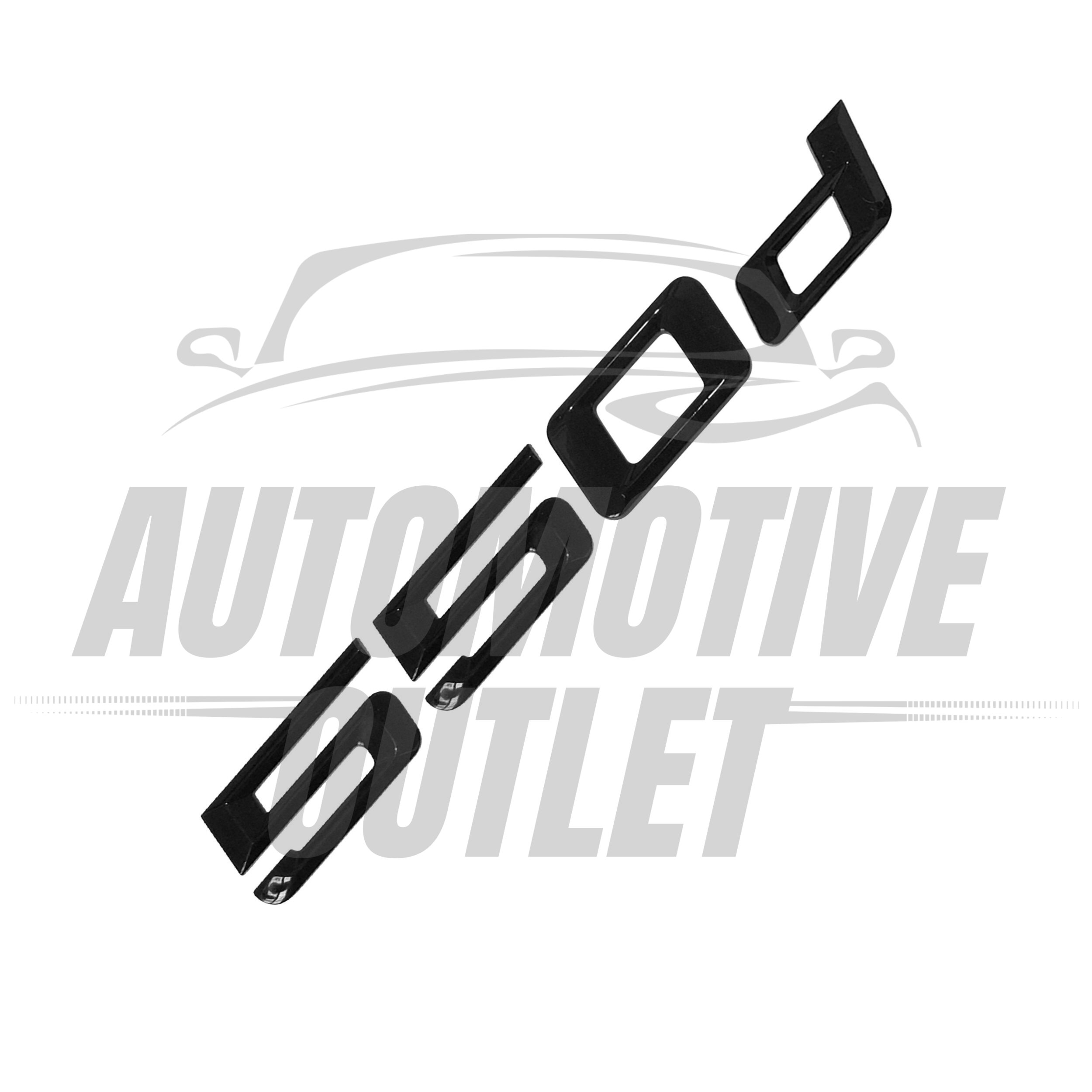 550d-GB Lettering Rear Boot Lid Trunk Badge Emblem For BMW 5 Series, Gloss Black 3