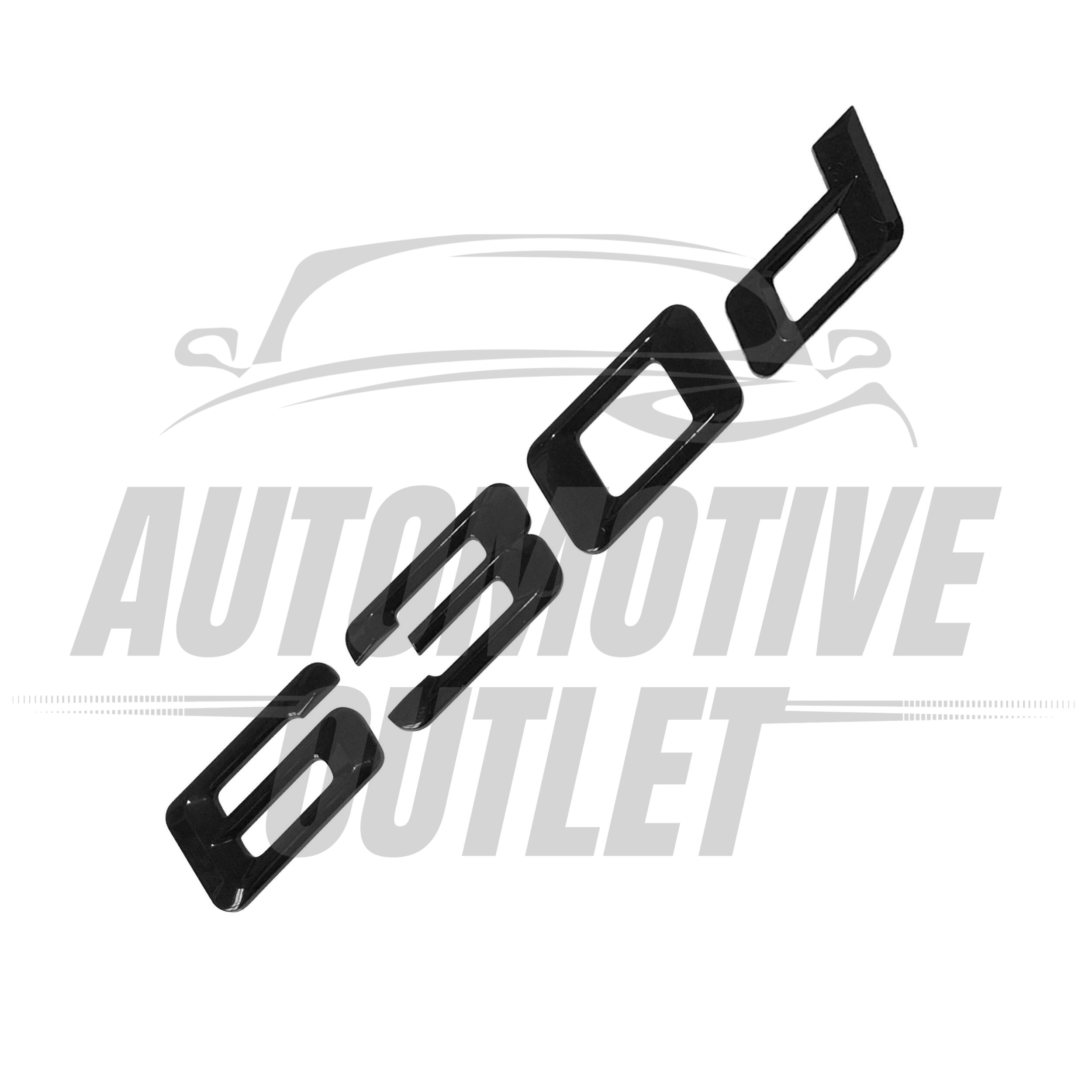 630d-GB Lettering Rear Boot Lid Trunk Badge Emblem For BMW 6 Series, Gloss Black 3