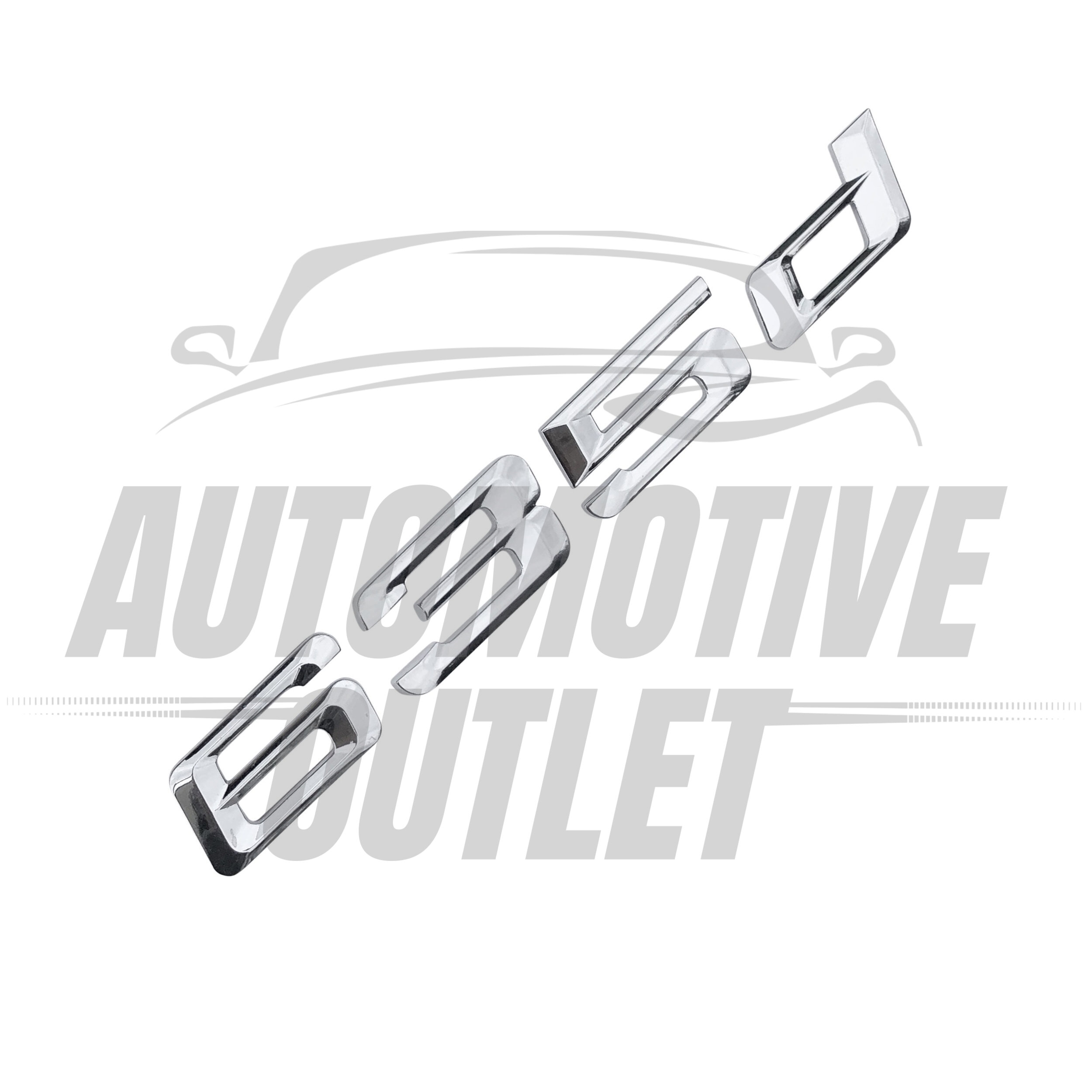 635d-CH Lettering Rear Boot Lid Trunk Badge Emblem For BMW 6 Series, Chrome 3