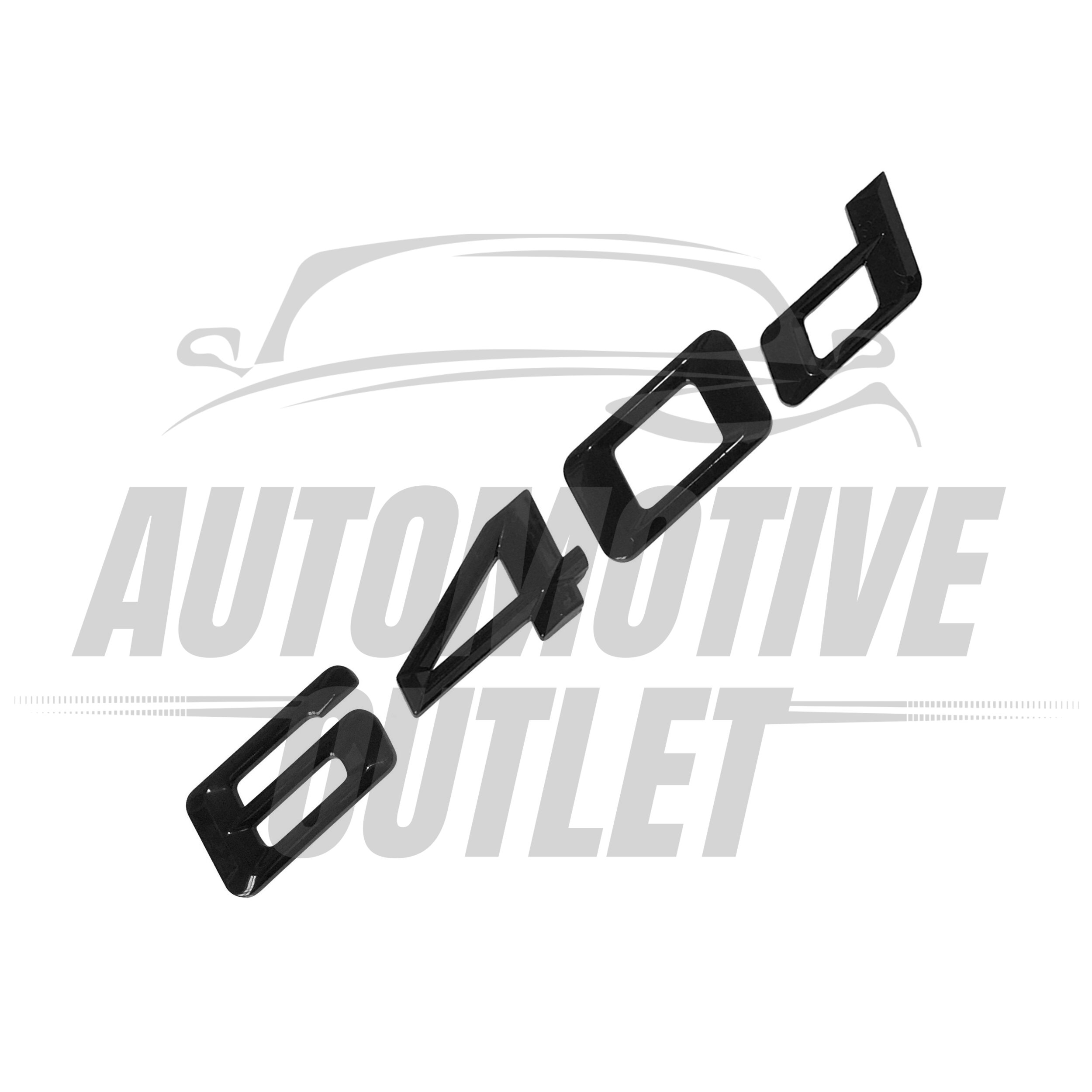 640d-GB Lettering Rear Boot Lid Trunk Badge Emblem For BMW 6 Series, Gloss Black 3