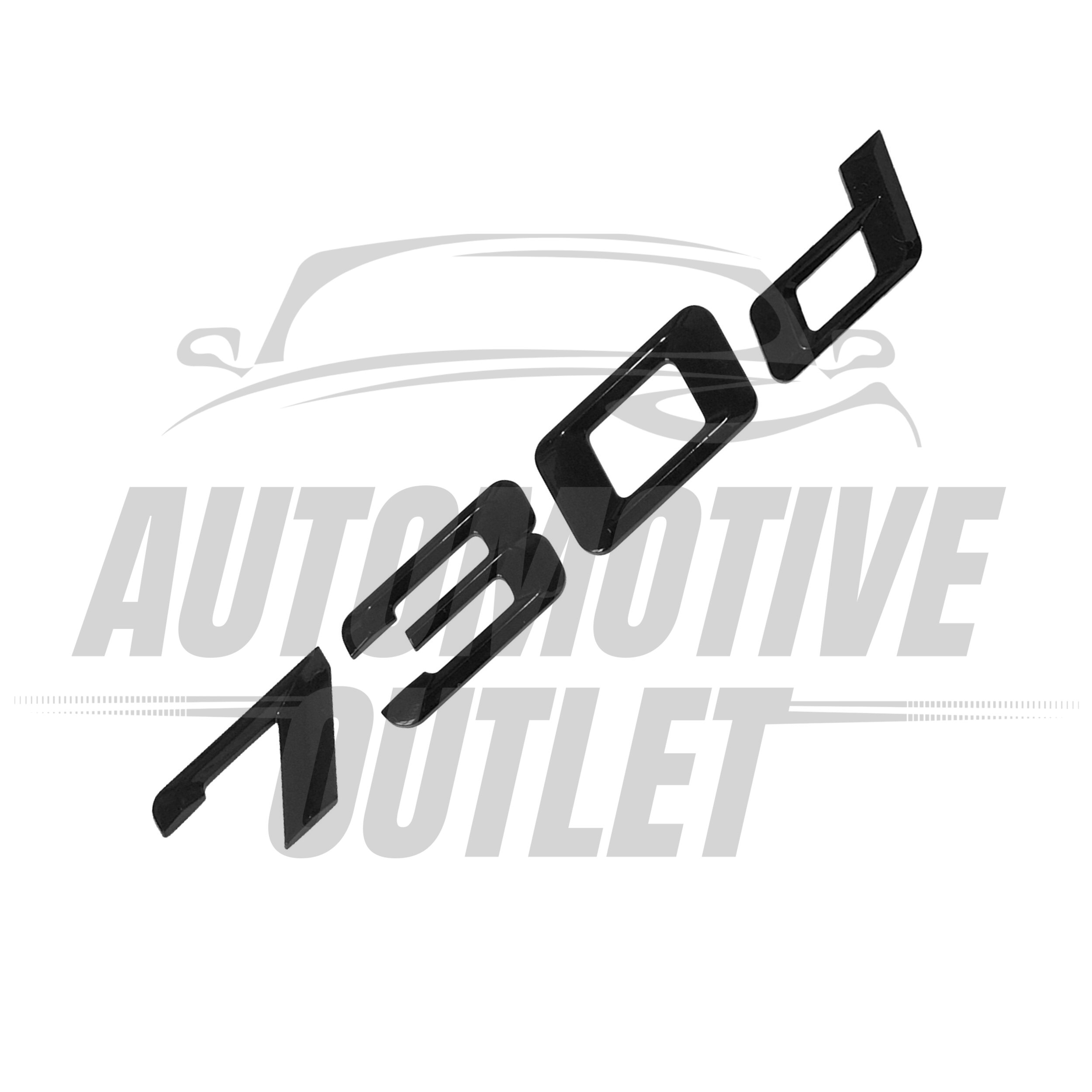 730d-GB Lettering Rear Boot Lid Trunk Badge Emblem For BMW 7 Series, Gloss Black 3