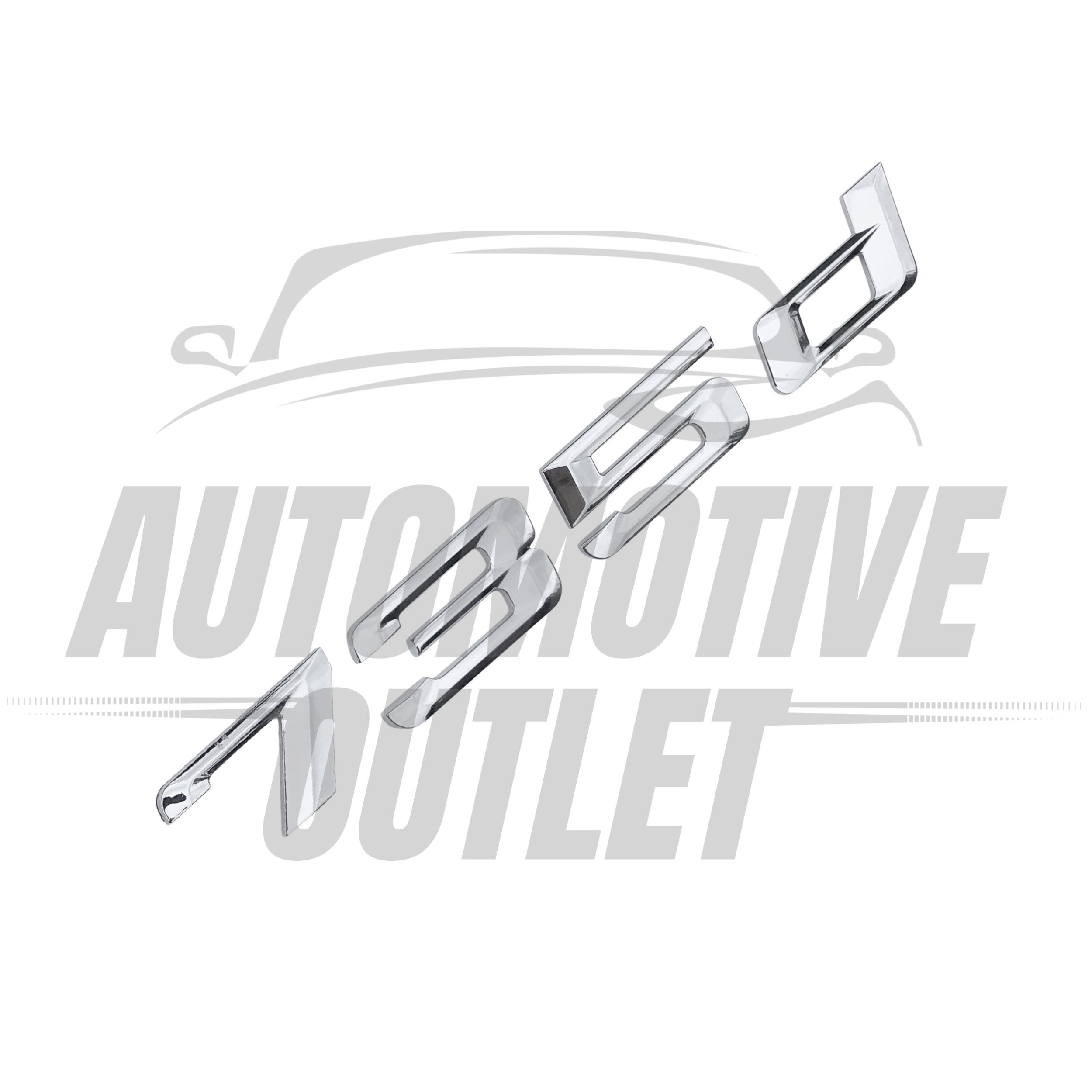 735D-CH Lettering Rear Boot Lid Trunk Badge Emblem For BMW 7 Series, Chrome 3