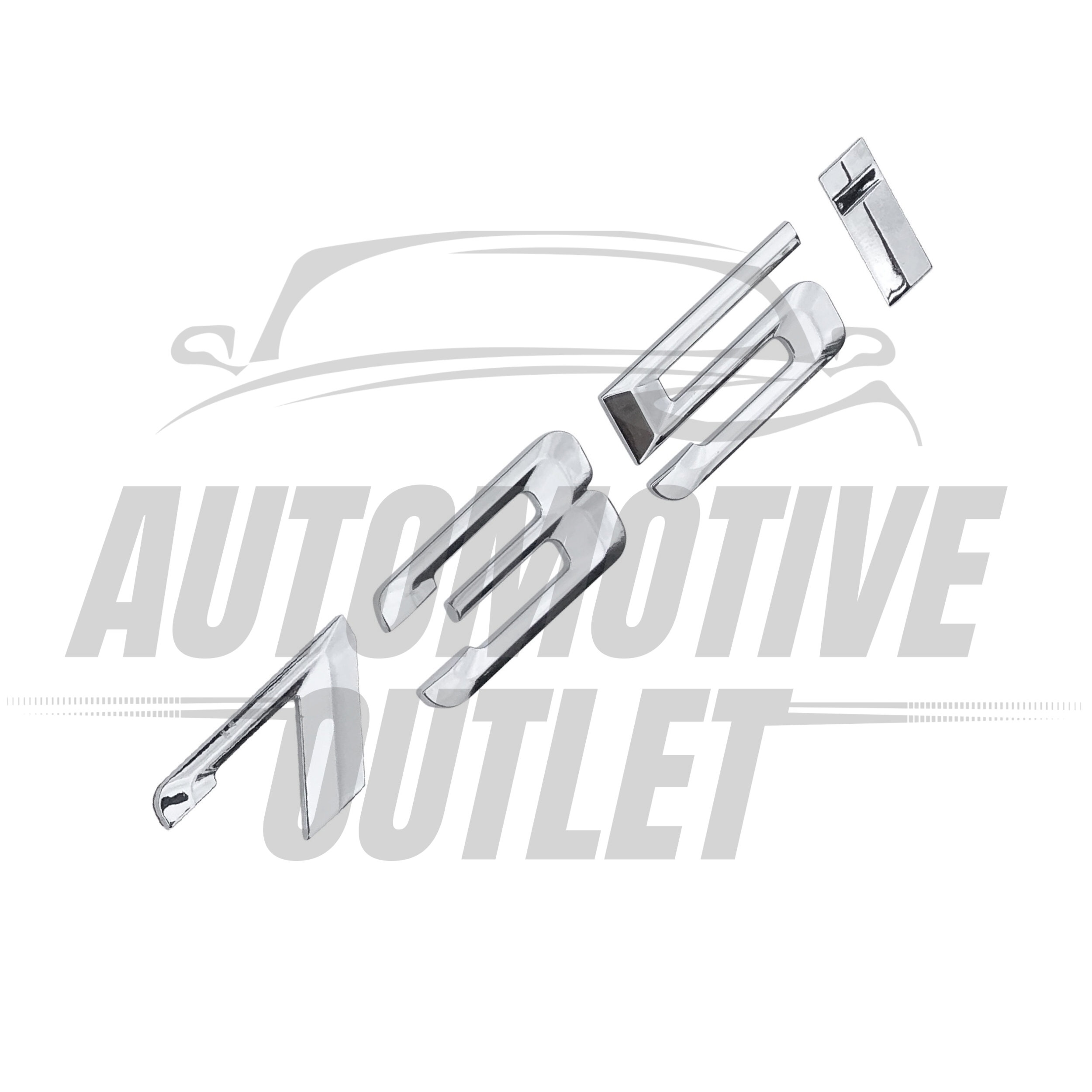 735I-CH Lettering Rear Boot Lid Trunk Badge Emblem For BMW 7 Series, Chrome 3