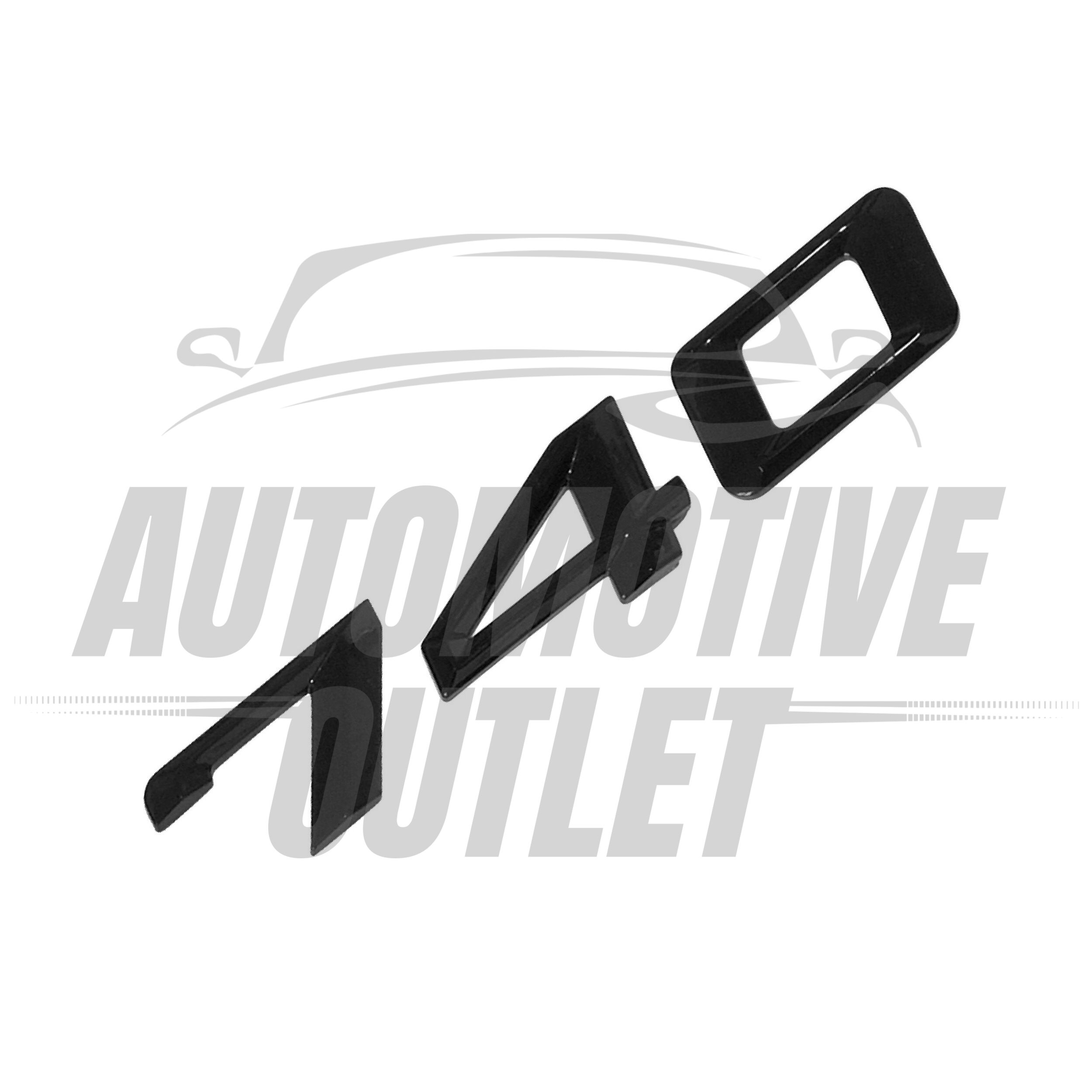 740-GB Lettering Rear Boot Lid Trunk Badge Emblem For BMW 7 Series, Gloss Black 3