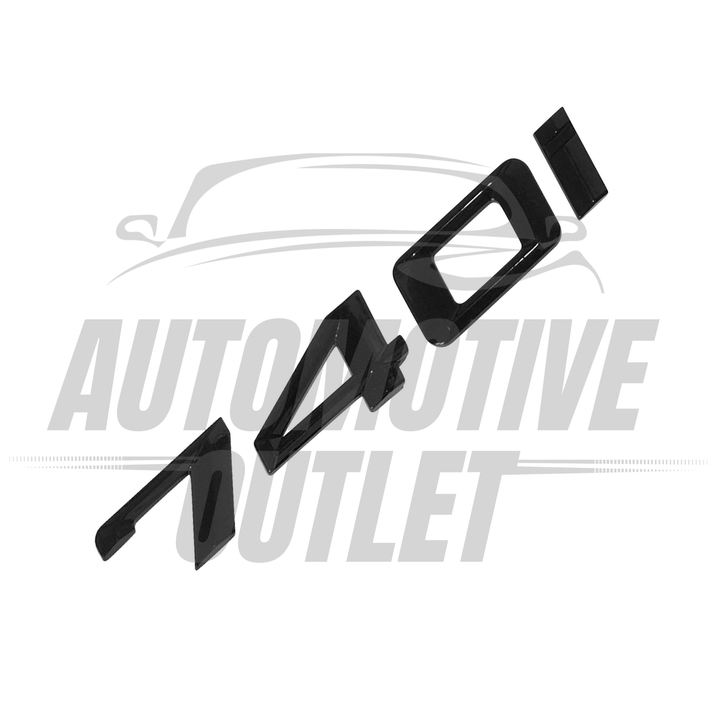 740i-GB Lettering Rear Boot Lid Trunk Badge Emblem For BMW 7 Series, Gloss Black 3