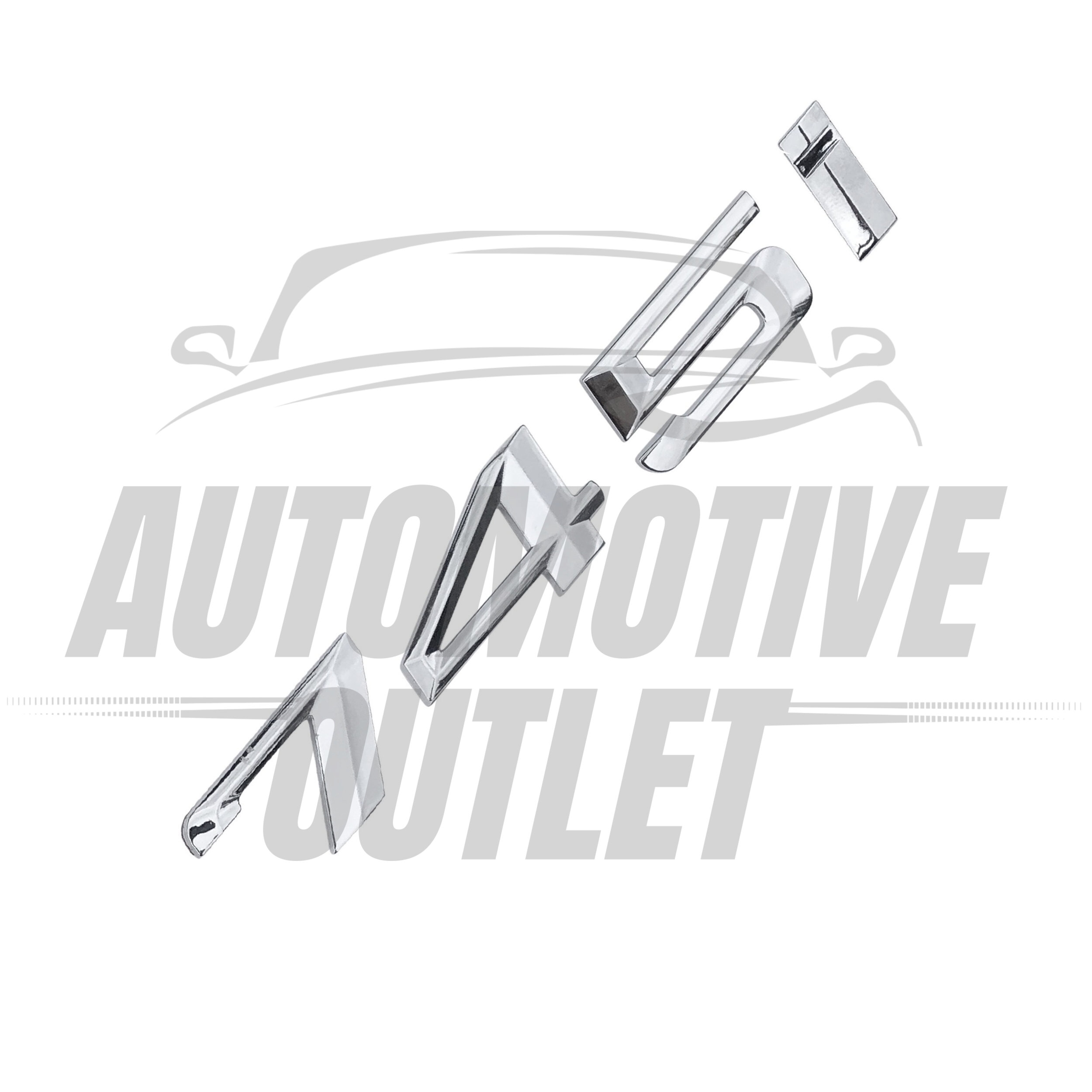 745i-CH Lettering Rear Boot Lid Trunk Badge Emblem For BMW 7 Series, Chrome 3