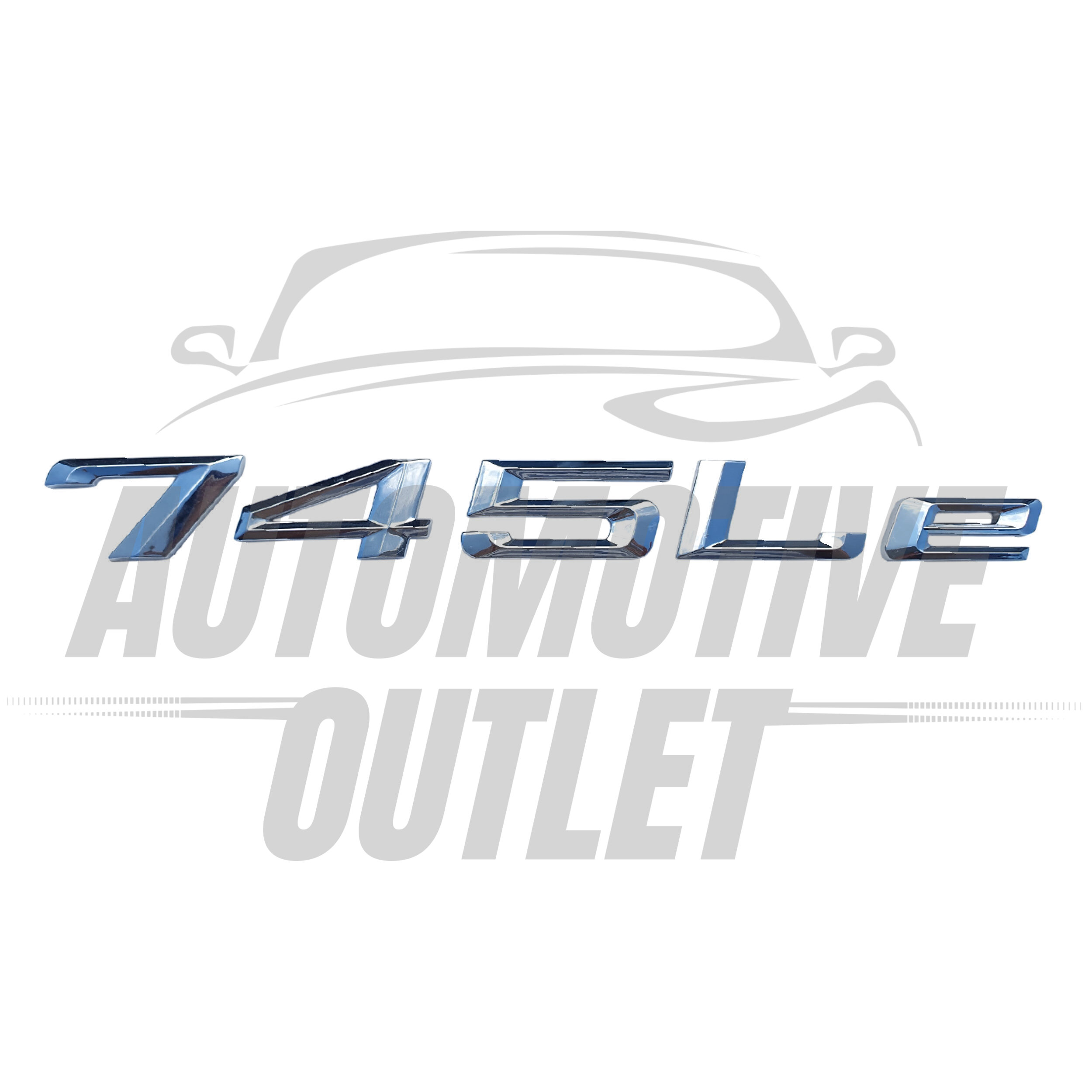 745LE-CH Lettering Rear Boot Lid Trunk Badge Emblem For BMW 7 Series, Chrome 2