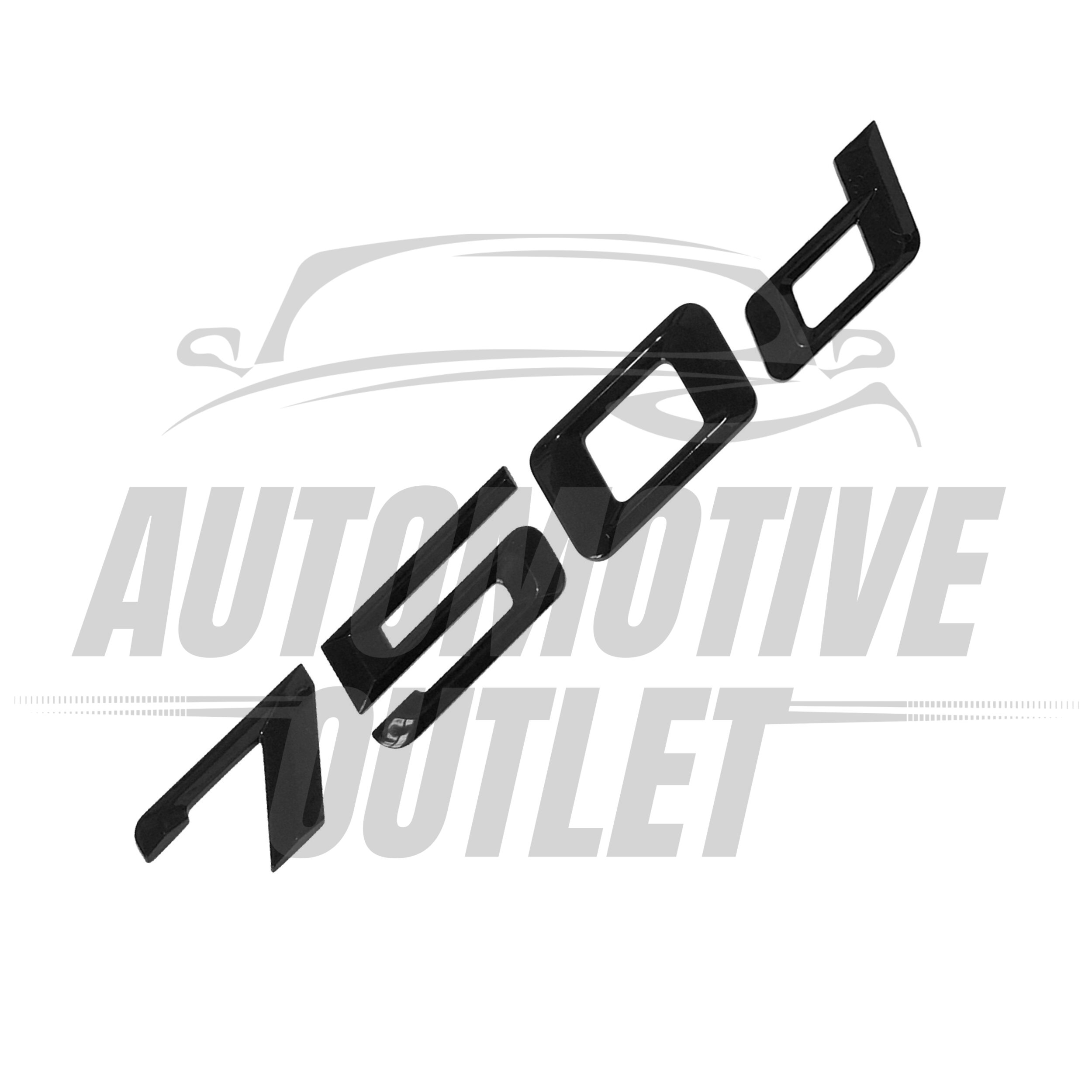 750d-GB Lettering Rear Boot Lid Trunk Badge Emblem For BMW 7 Series, Gloss Black 3