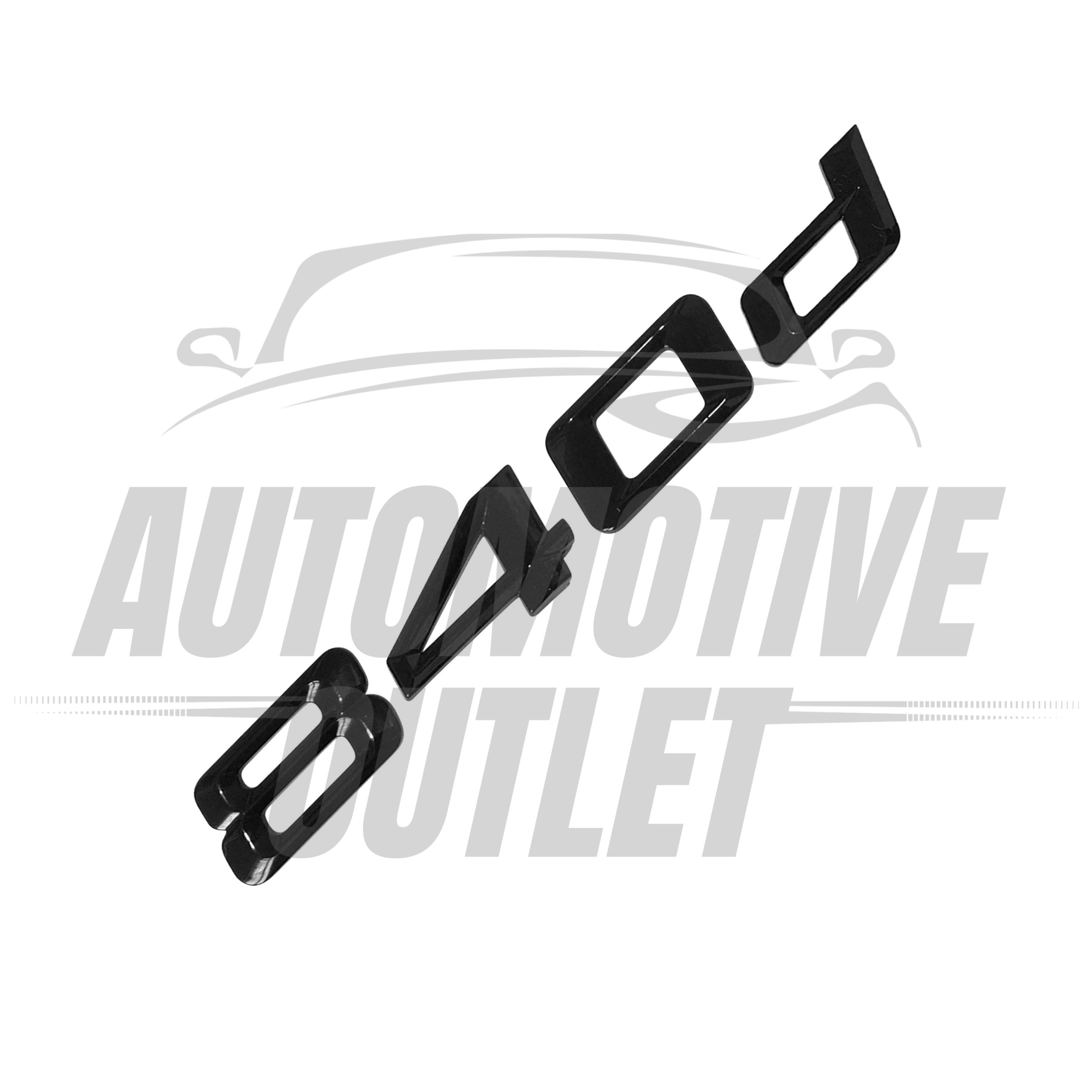 840d-GB Lettering Rear Boot Lid Trunk Badge Emblem For BMW 8 Series, Gloss Black 3