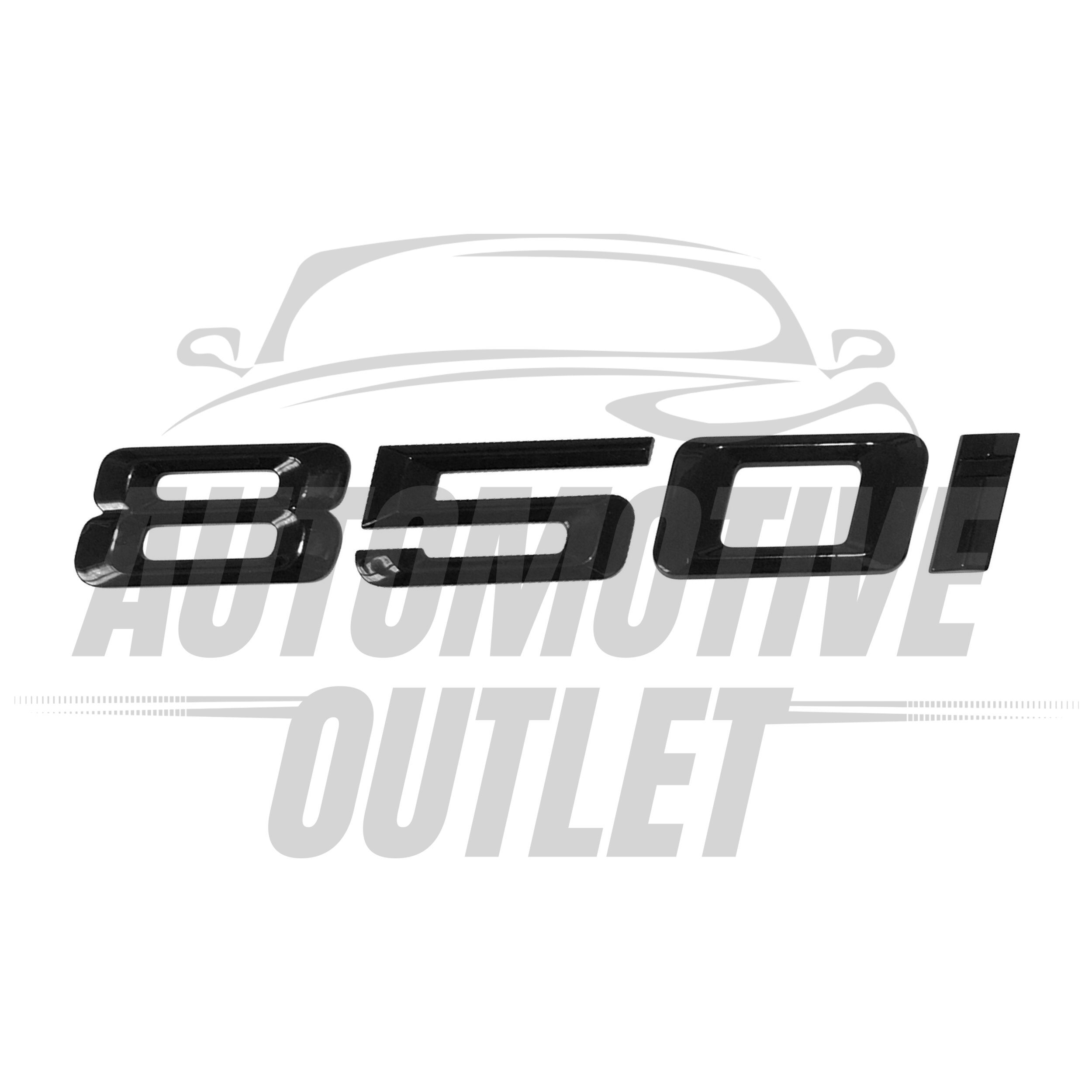 850i-GB Lettering Rear Boot Lid Trunk Badge Emblem For BMW 8 Series, Gloss Black 2