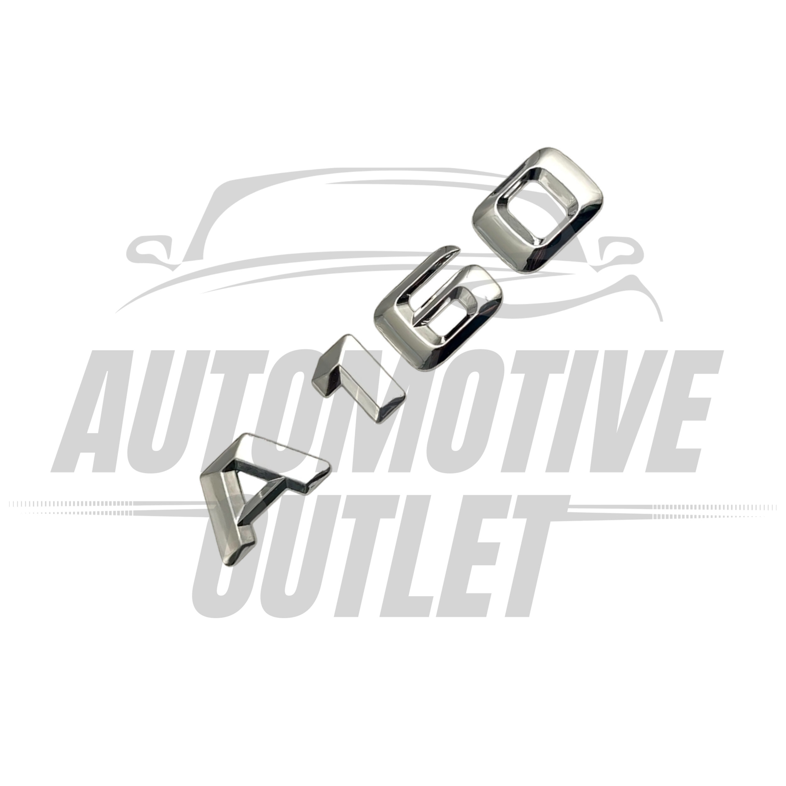 A160-CH Lettering Rear Boot Lid Trunk Badge Emblem For Mercedes-Benz A-Class, Chrome 3
