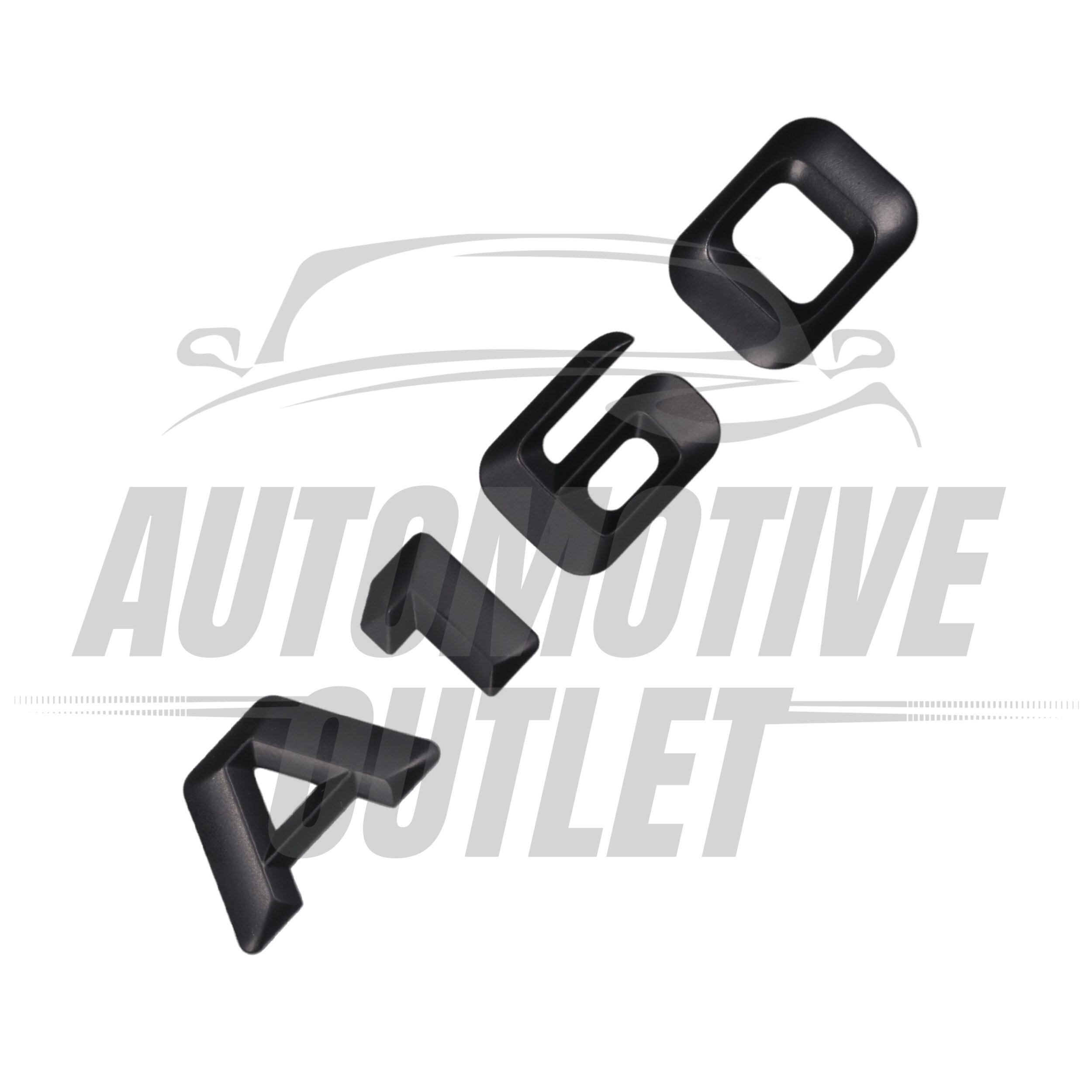 A160-MB Lettering Rear Boot Lid Trunk Badge Emblem For Mercedes-Benz A-Class, Matt Black 3
