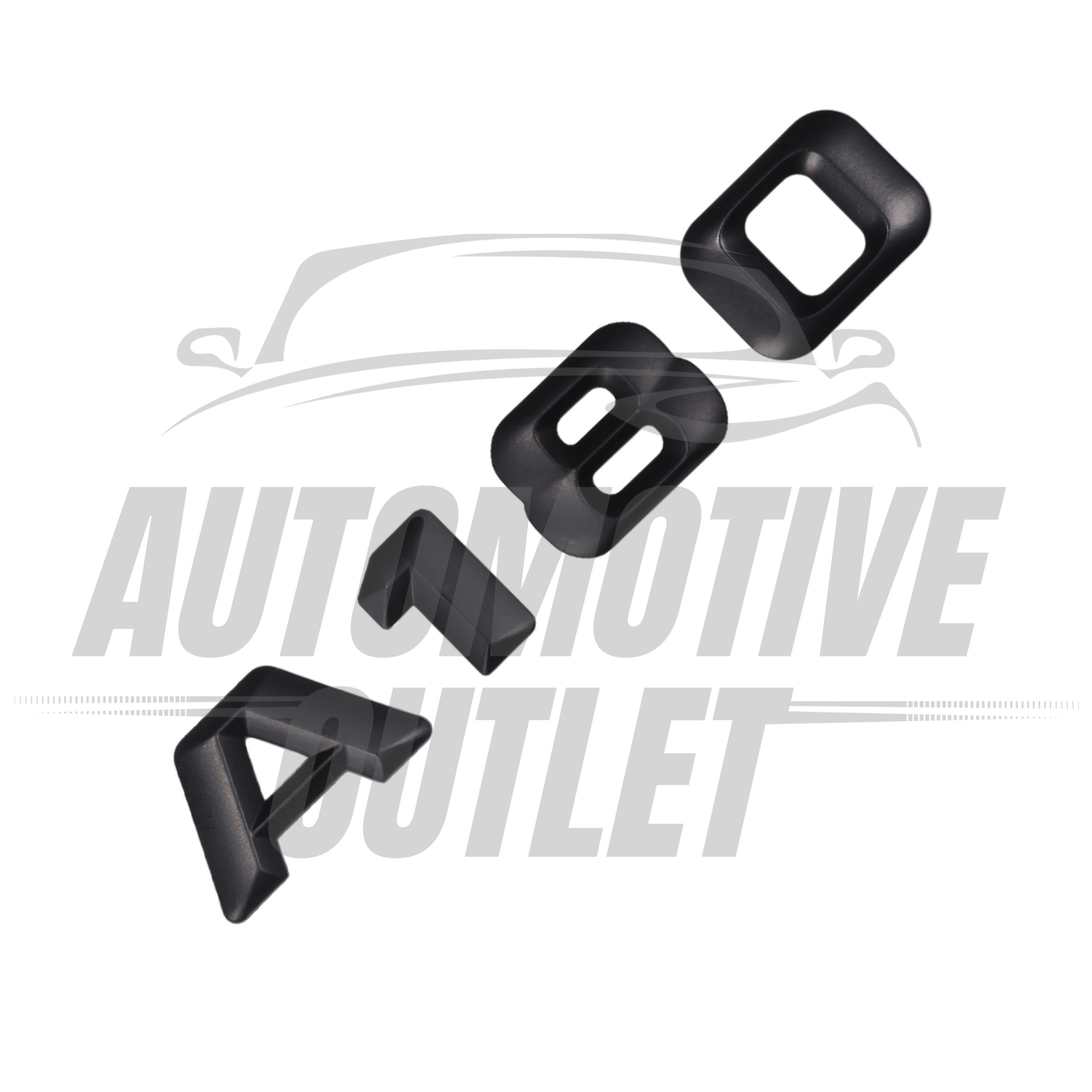 A180-MB Lettering Rear Boot Lid Trunk Badge Emblem For Mercedes-Benz A-Class, Matt Black 3