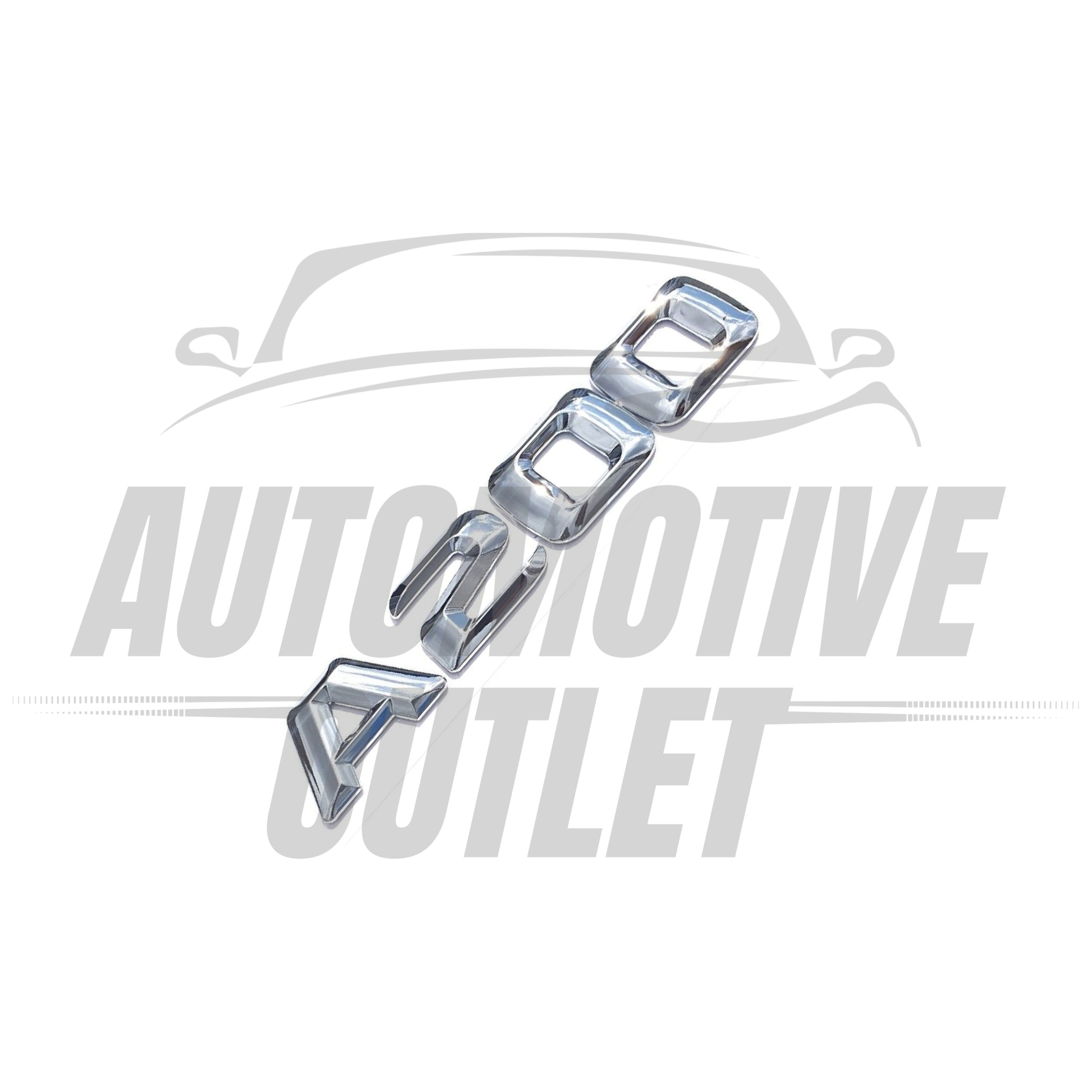 A200-CH Lettering Rear Boot Lid Trunk Badge Emblem For Mercedes-Benz A-Class, Chrome 3