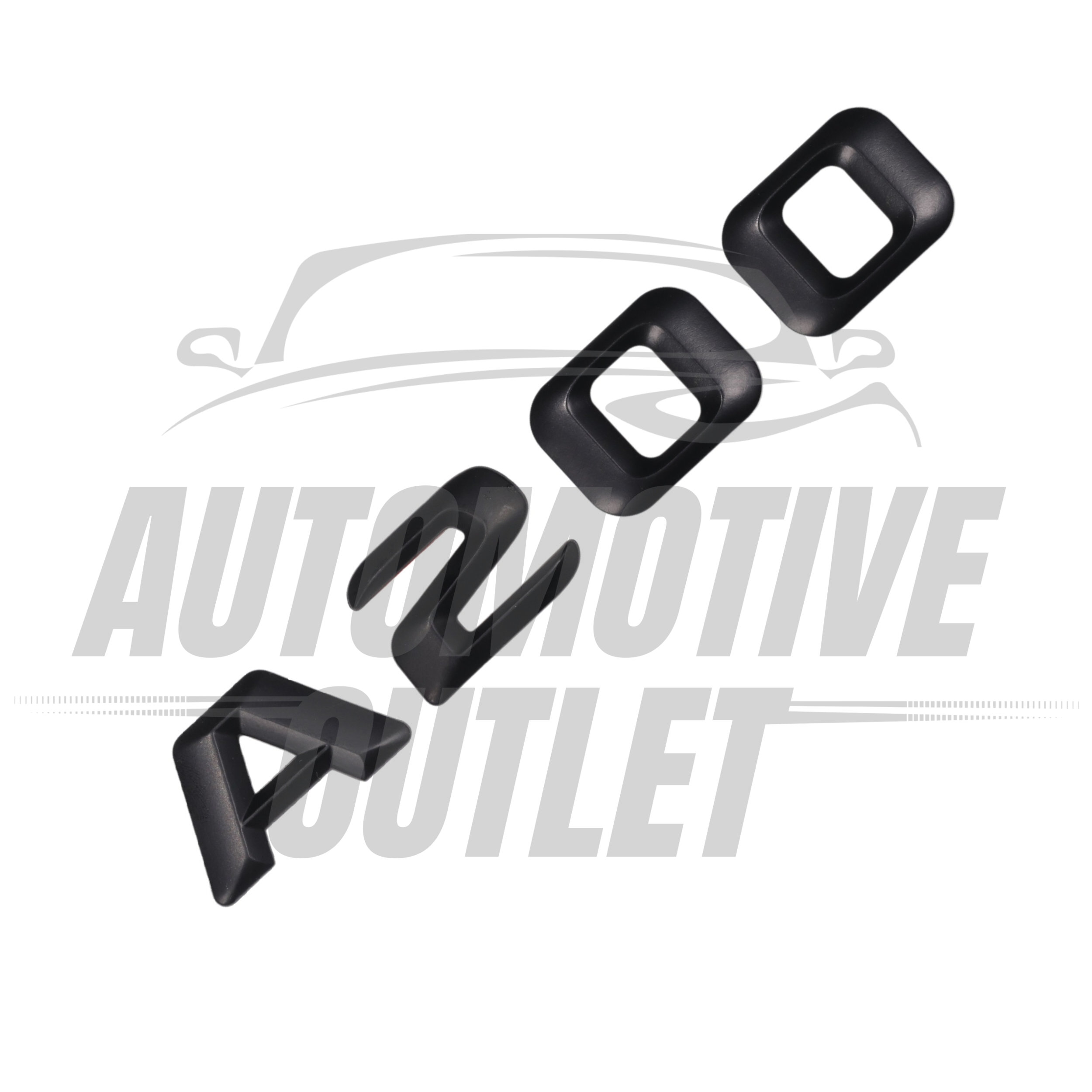A200-MB Lettering Rear Boot Lid Trunk Badge Emblem For Mercedes-Benz A-Class, Matt Black 3