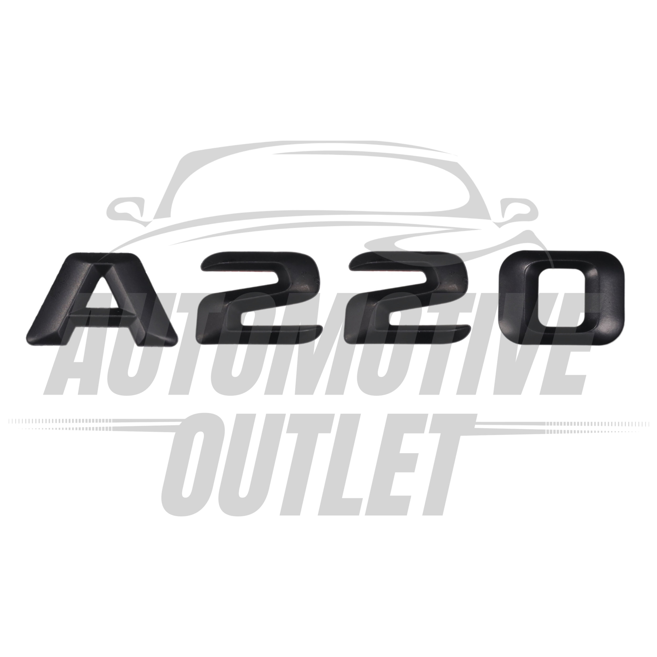 A220-MB Lettering Rear Boot Lid Trunk Badge Emblem For Mercedes-Benz A-Class, Matt Black 2
