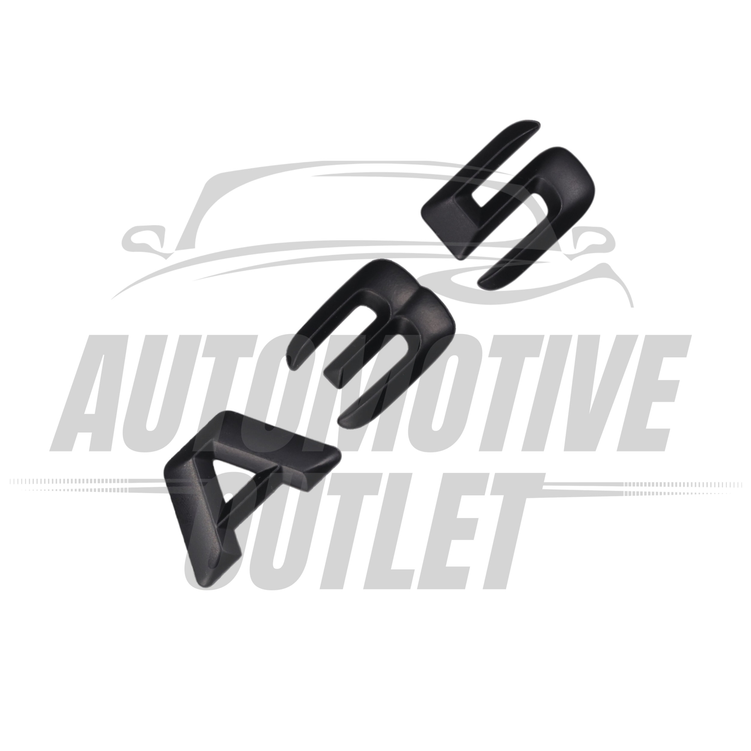 A35-MB Lettering Rear Boot Lid Trunk Badge Emblem For Mercedes-Benz A-Class, Matt Black 3