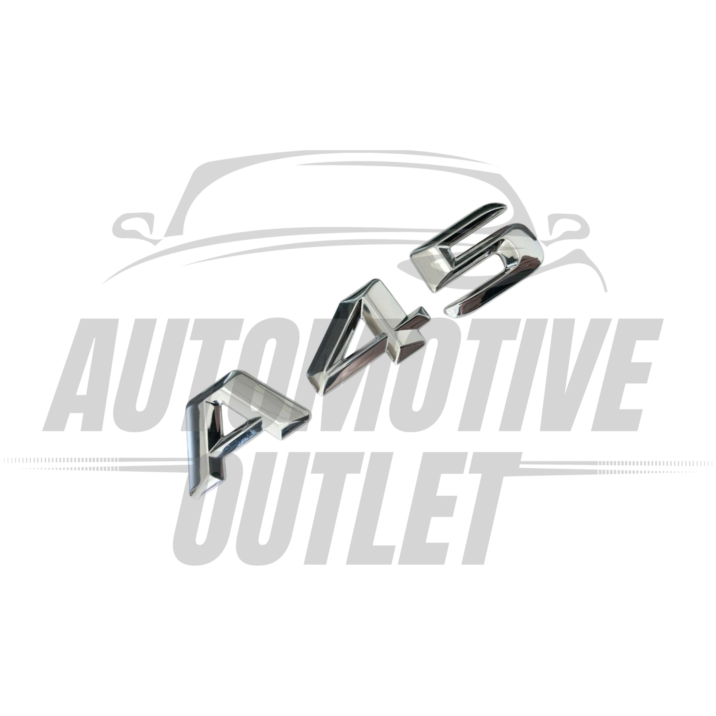 A45-CH Lettering Rear Boot Lid Trunk Badge Emblem For Mercedes-Benz A-Class, Chrome 3
