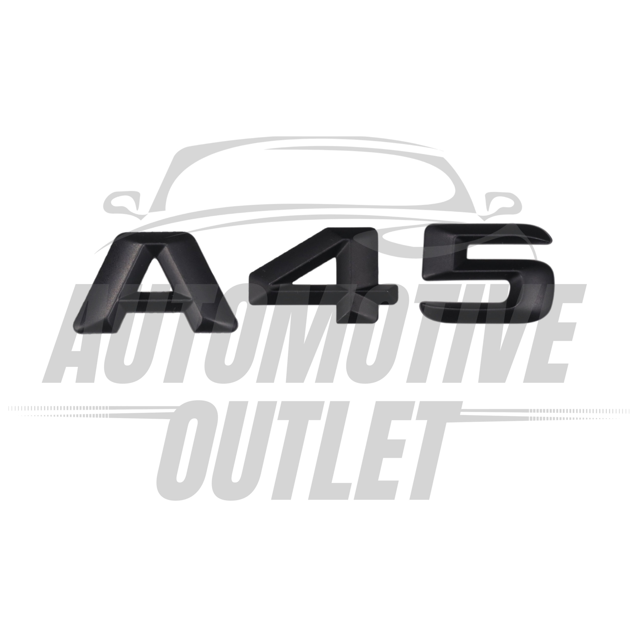 A45-MB Lettering Rear Boot Lid Trunk Badge Emblem For Mercedes-Benz A-Class, Matt Black 2