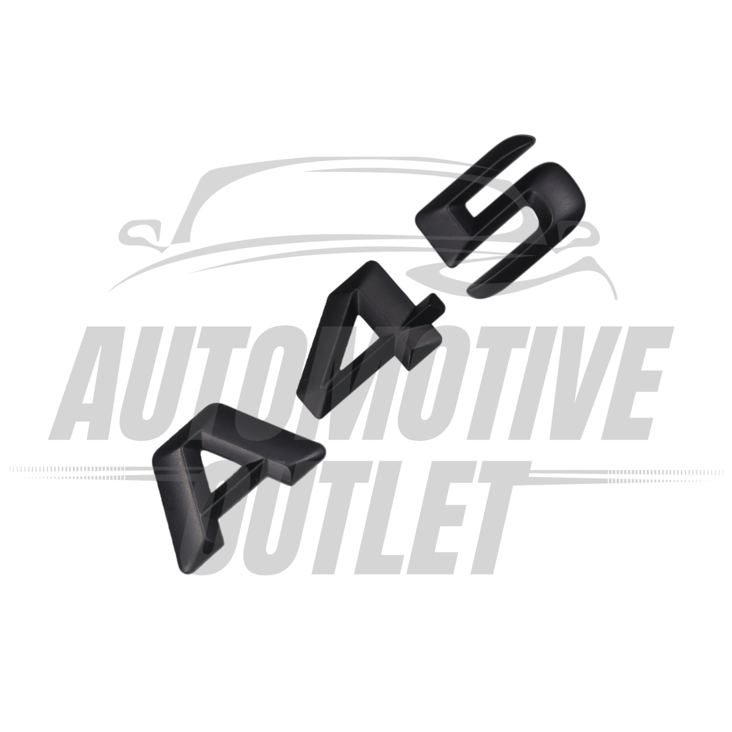 A45-MB Lettering Rear Boot Lid Trunk Badge Emblem For Mercedes-Benz A-Class, Matt Black 3