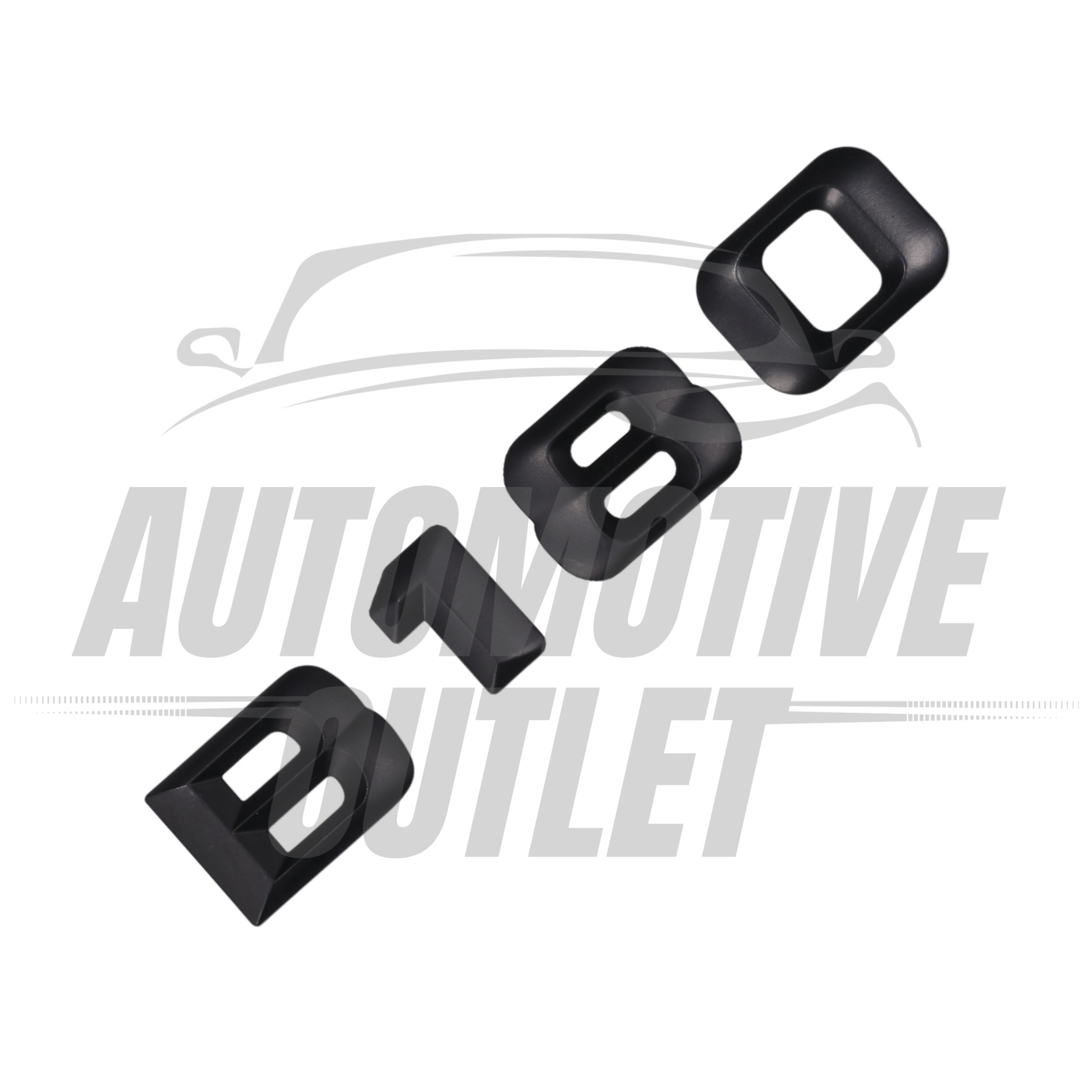 B180-MB Lettering Rear Boot Lid Trunk Badge Emblem For Mercedes-Benz B-Class, Matt Black 3