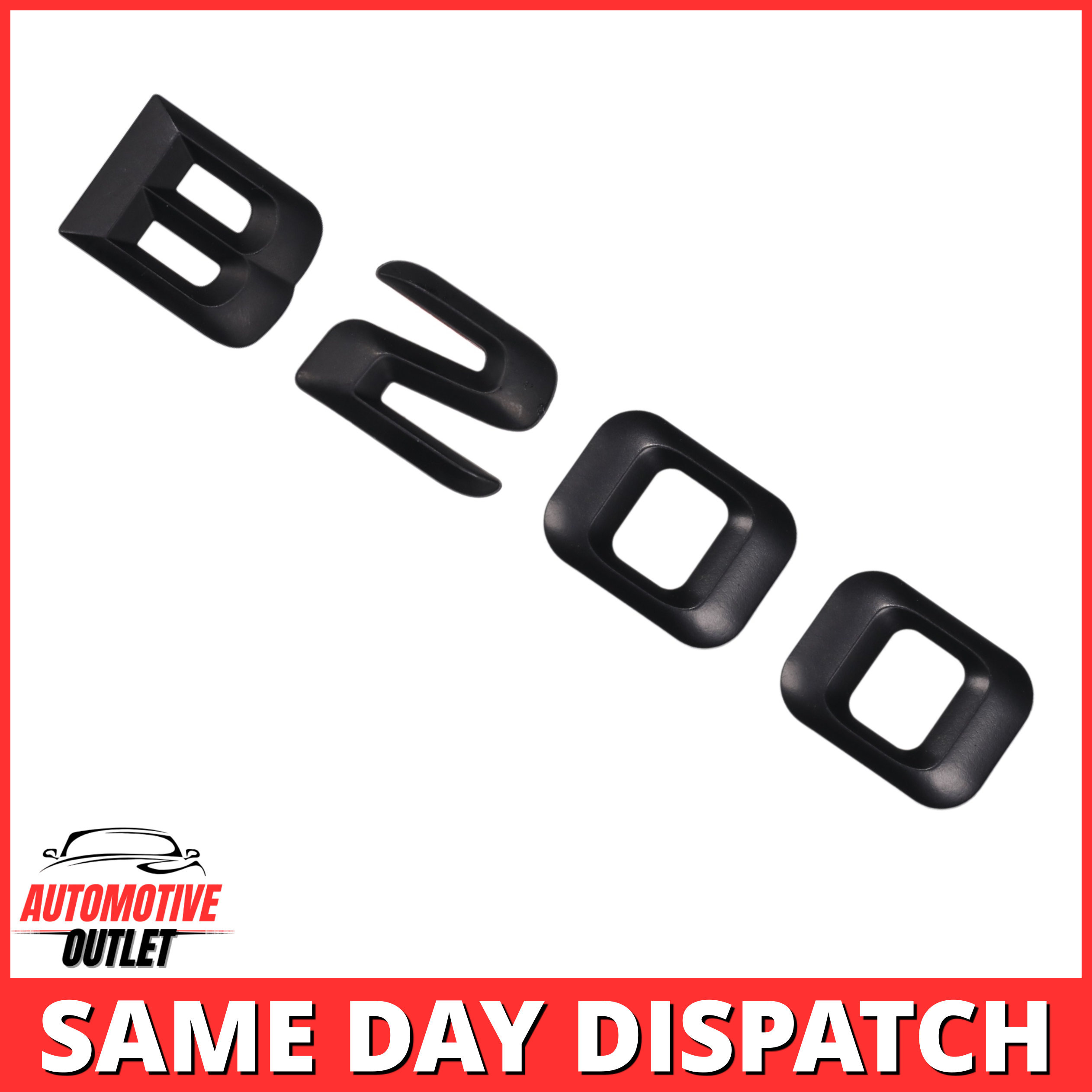 B200-MB Lettering Rear Boot Lid Trunk Badge Emblem For Mercedes-Benz B-Class, Matt Black