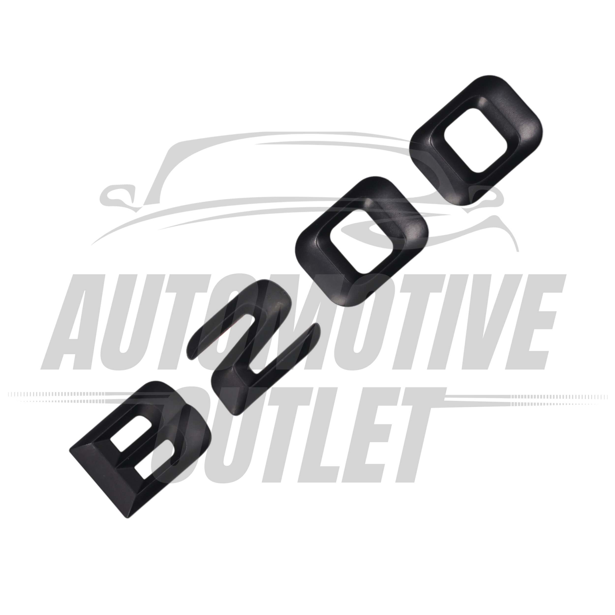 B200-MB Lettering Rear Boot Lid Trunk Badge Emblem For Mercedes-Benz B-Class, Matt Black 3