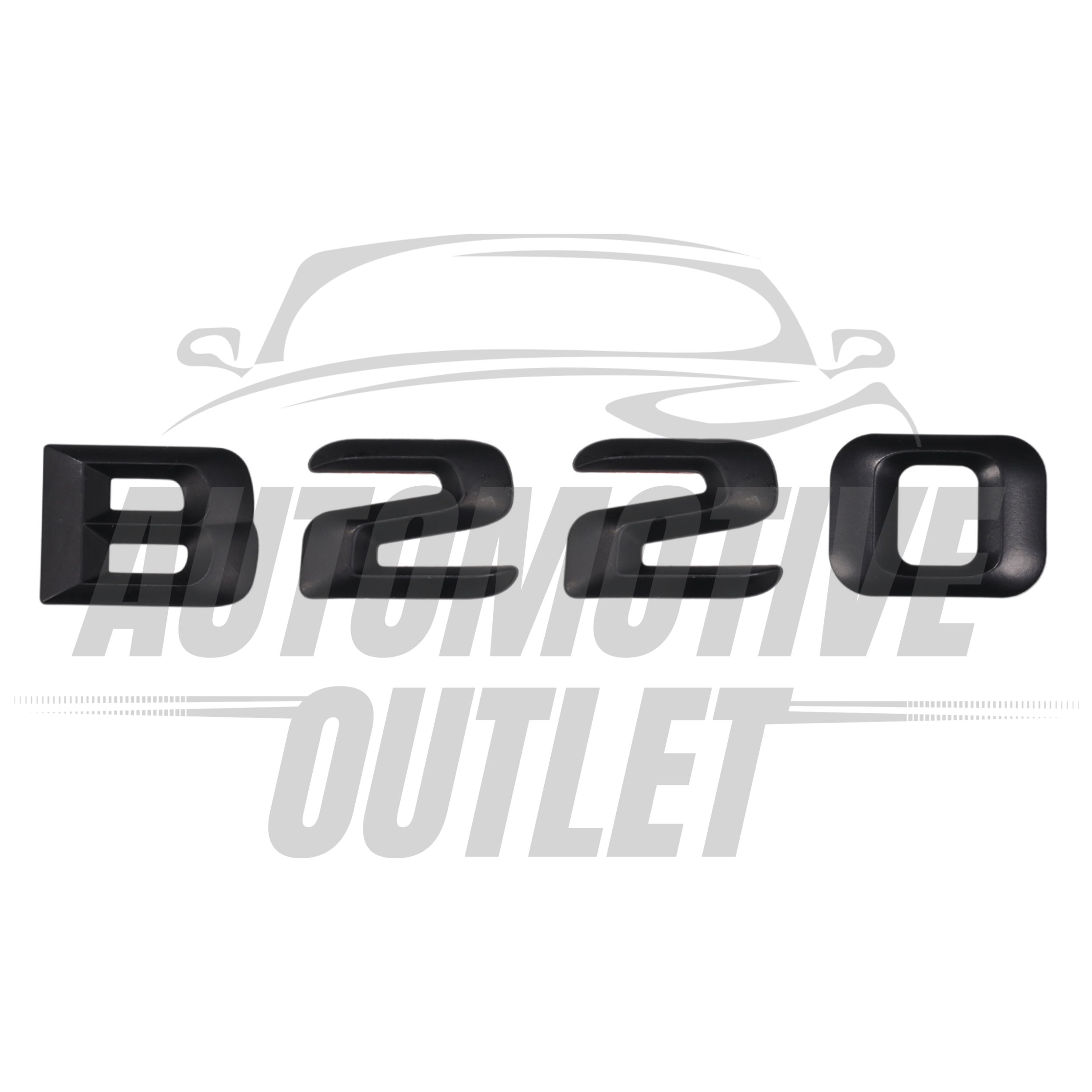 B220-MB Lettering Rear Boot Lid Trunk Badge Emblem For Mercedes-Benz B-Class, Matt Black 2