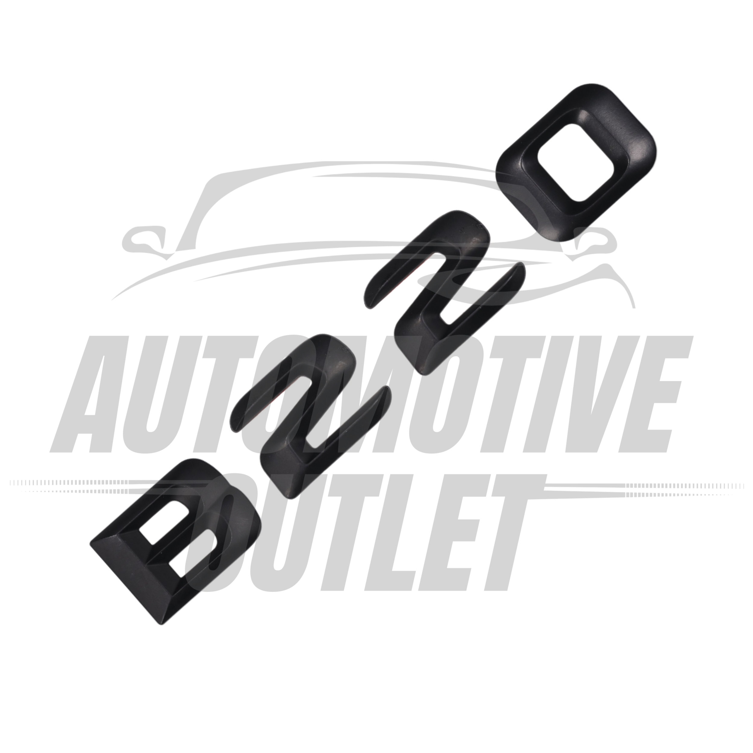 B220-MB Lettering Rear Boot Lid Trunk Badge Emblem For Mercedes-Benz B-Class, Matt Black 3